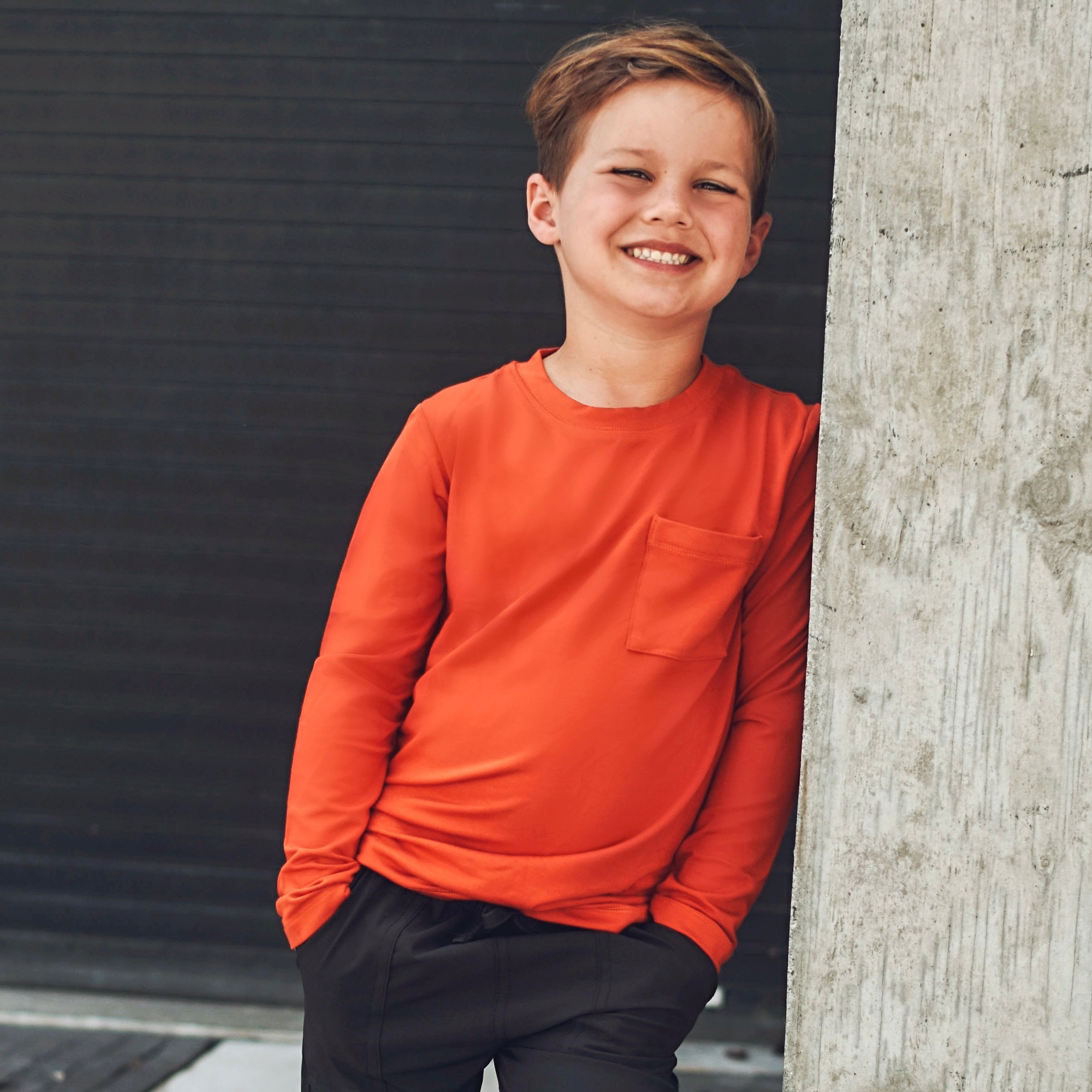 Long Sleeve Bamboo Pocket Tee