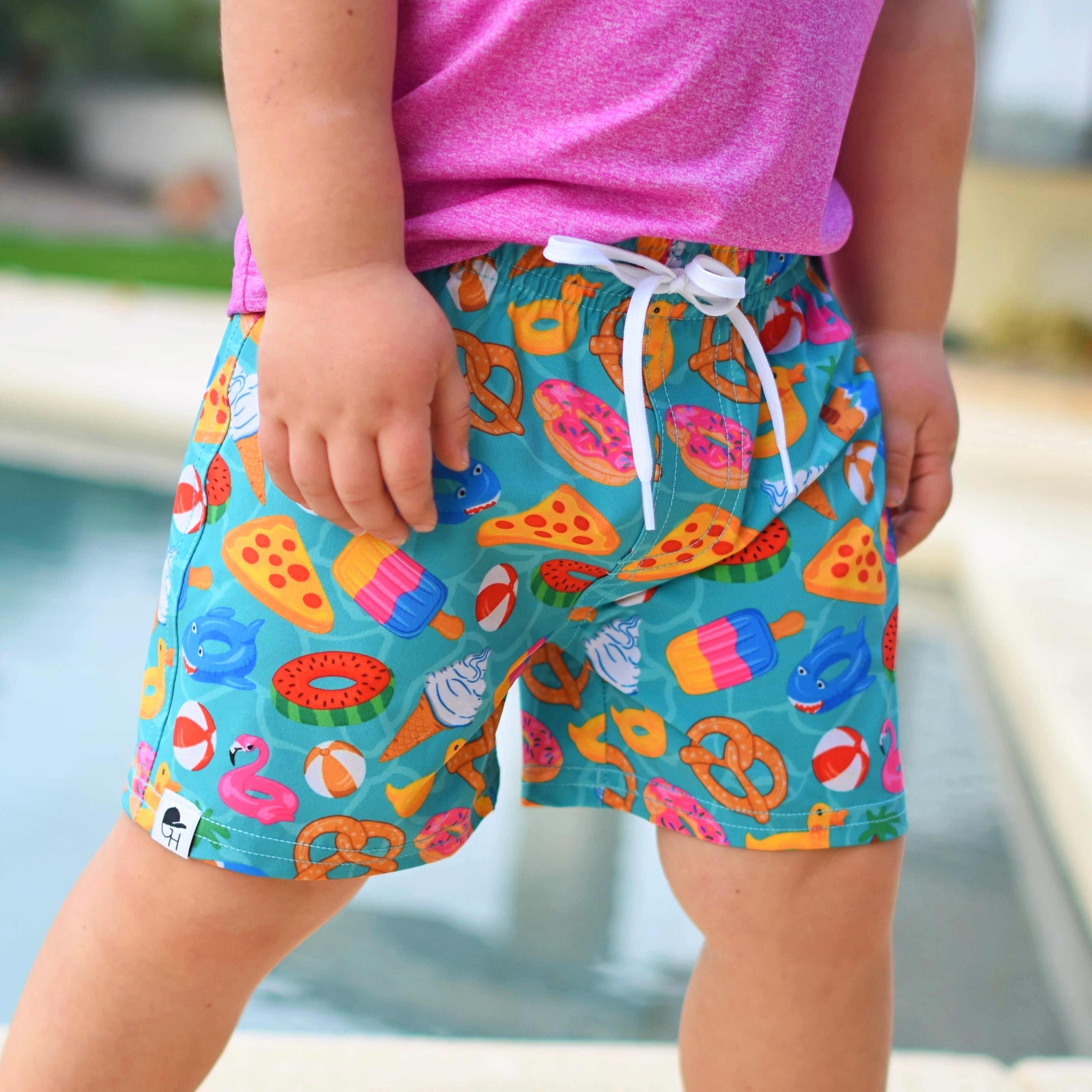 Pool Floats Hybrid Swim Shorts