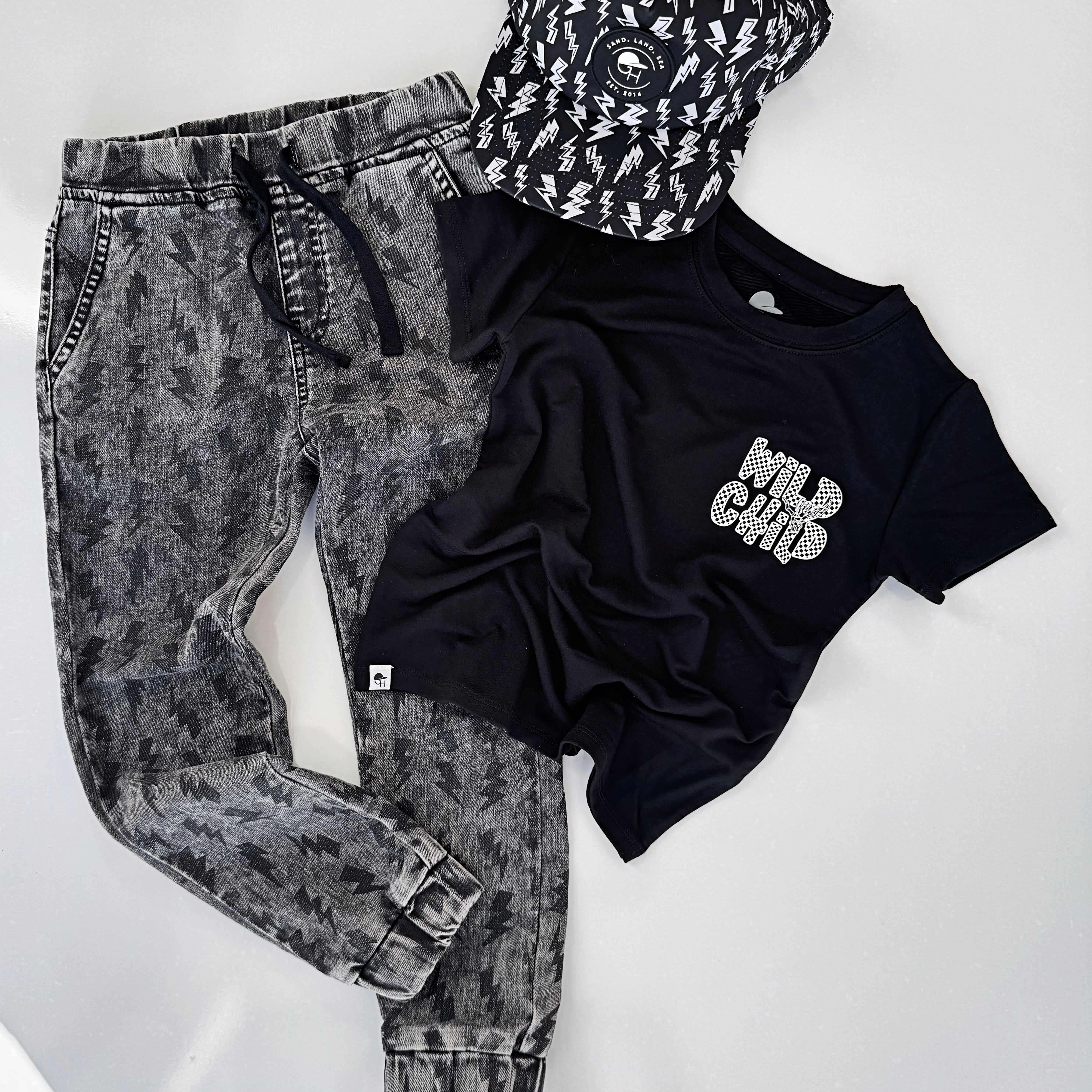Bolt Denim Joggers