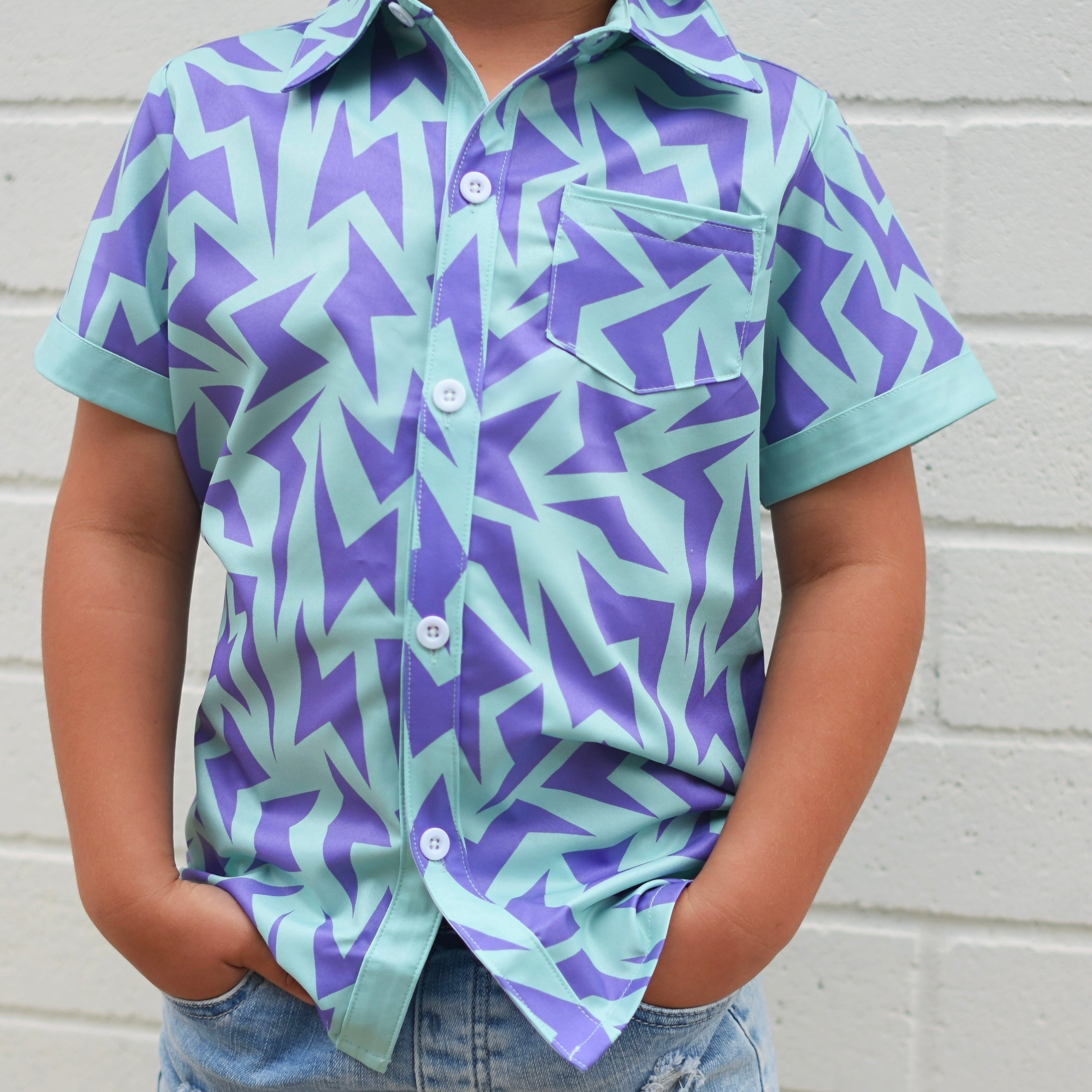 Bolt Short Sleeve Collared Tee