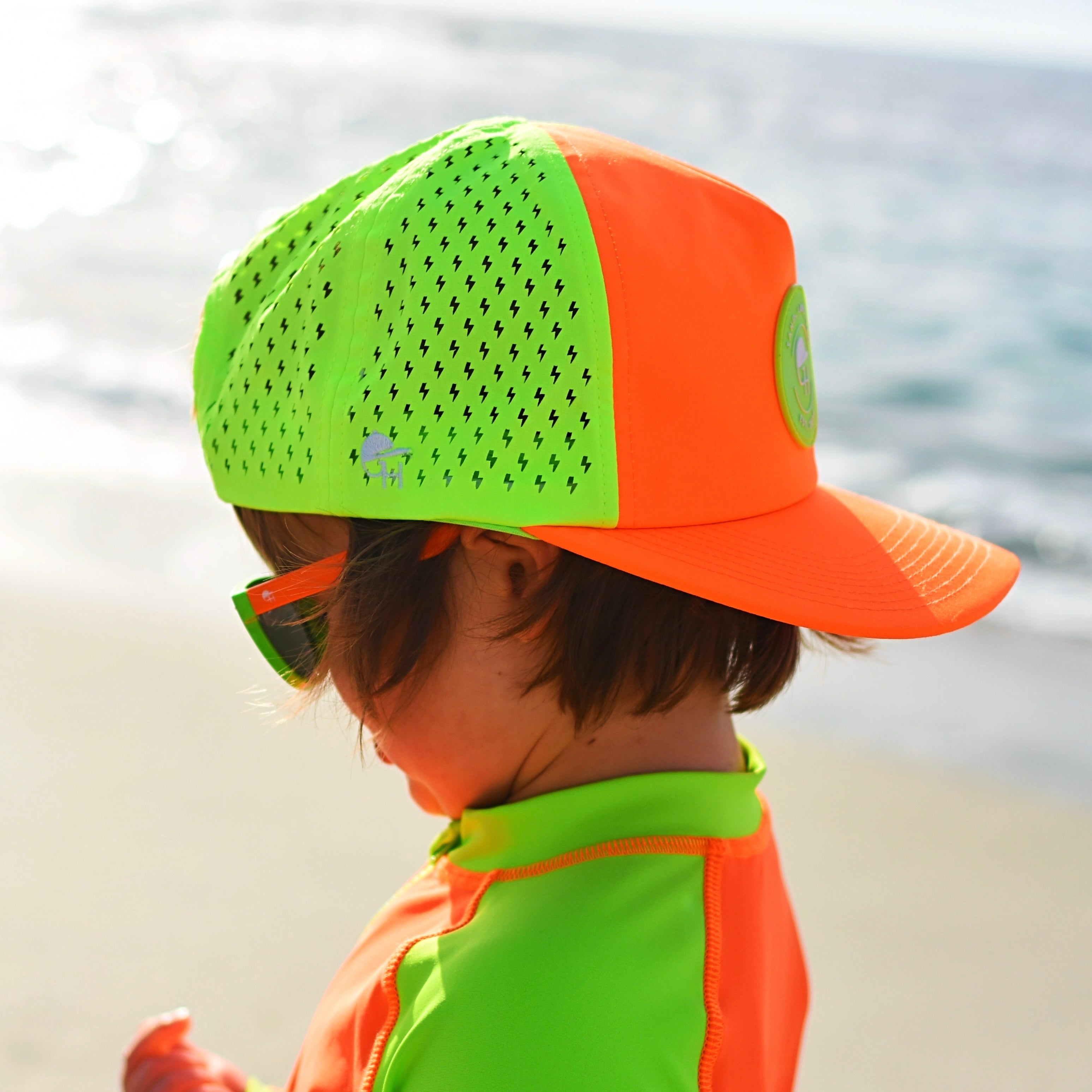 Color Block Neon Spotfast™ Active Trucker