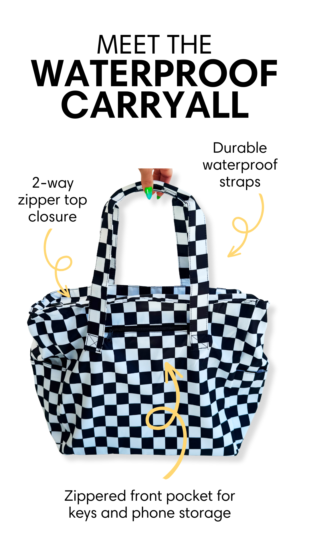 Waterproof Zip Up Carryall Bag