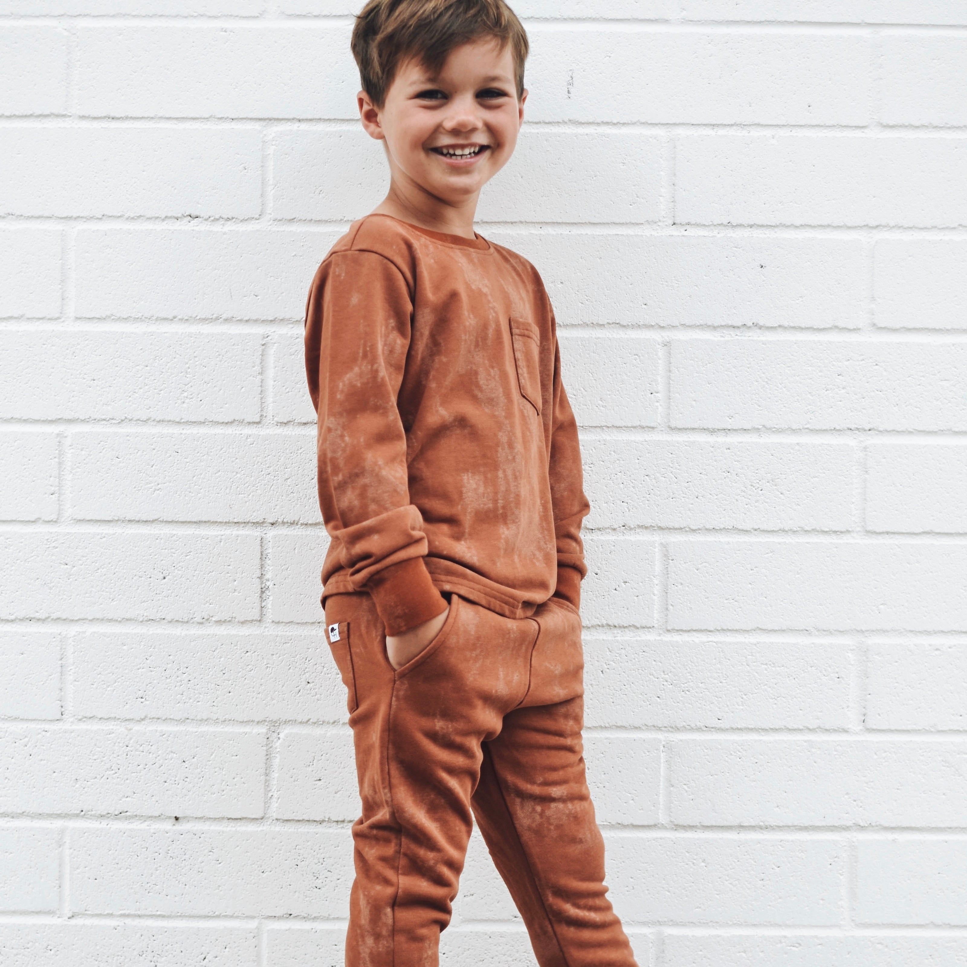 Acid Wash Long Sleeve Tee