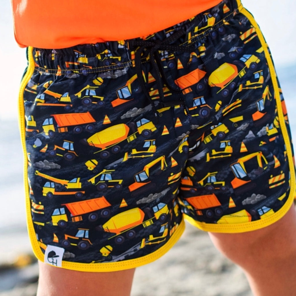 Construction Track Swim Shorts