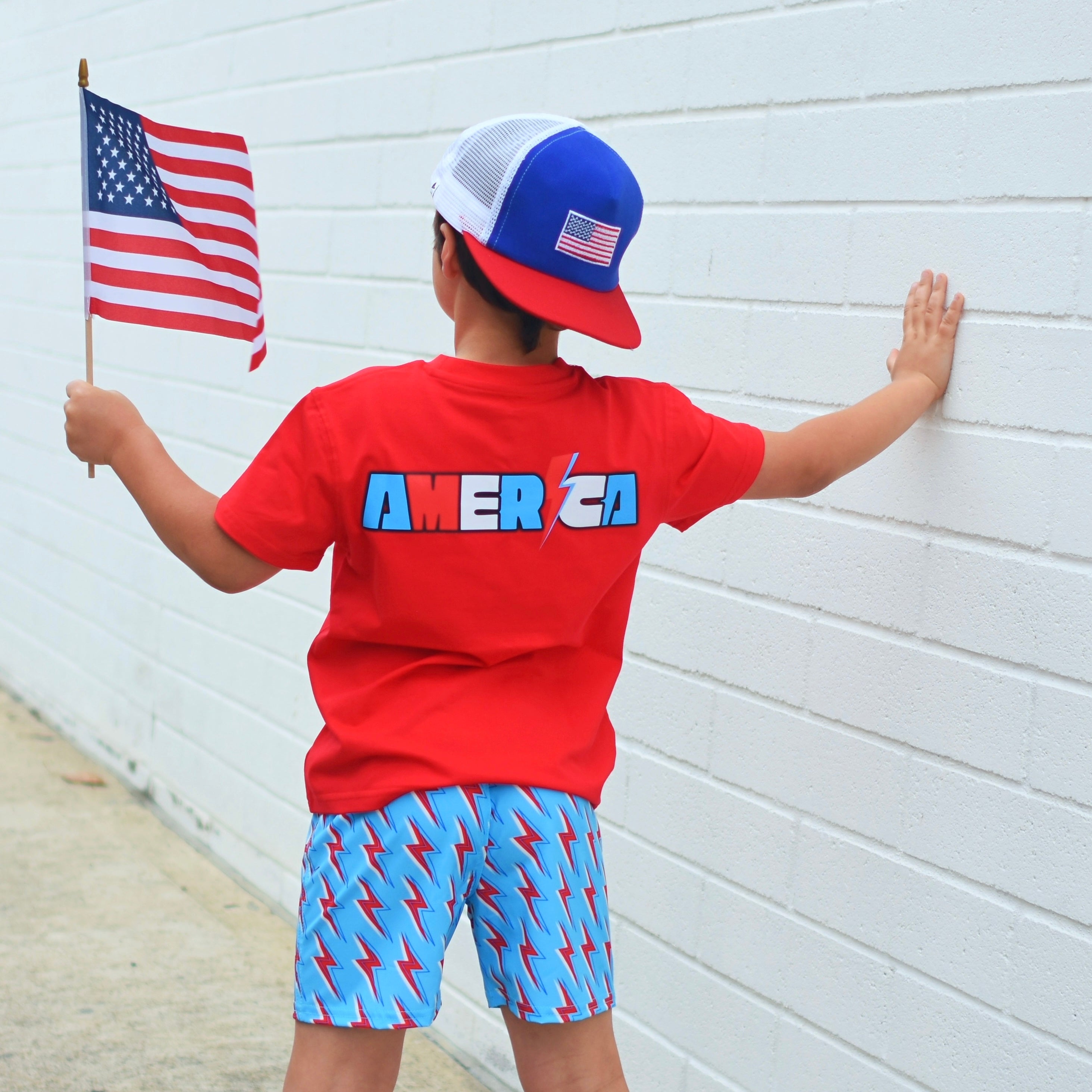 USA Bolt Hybrid Swim Shorts