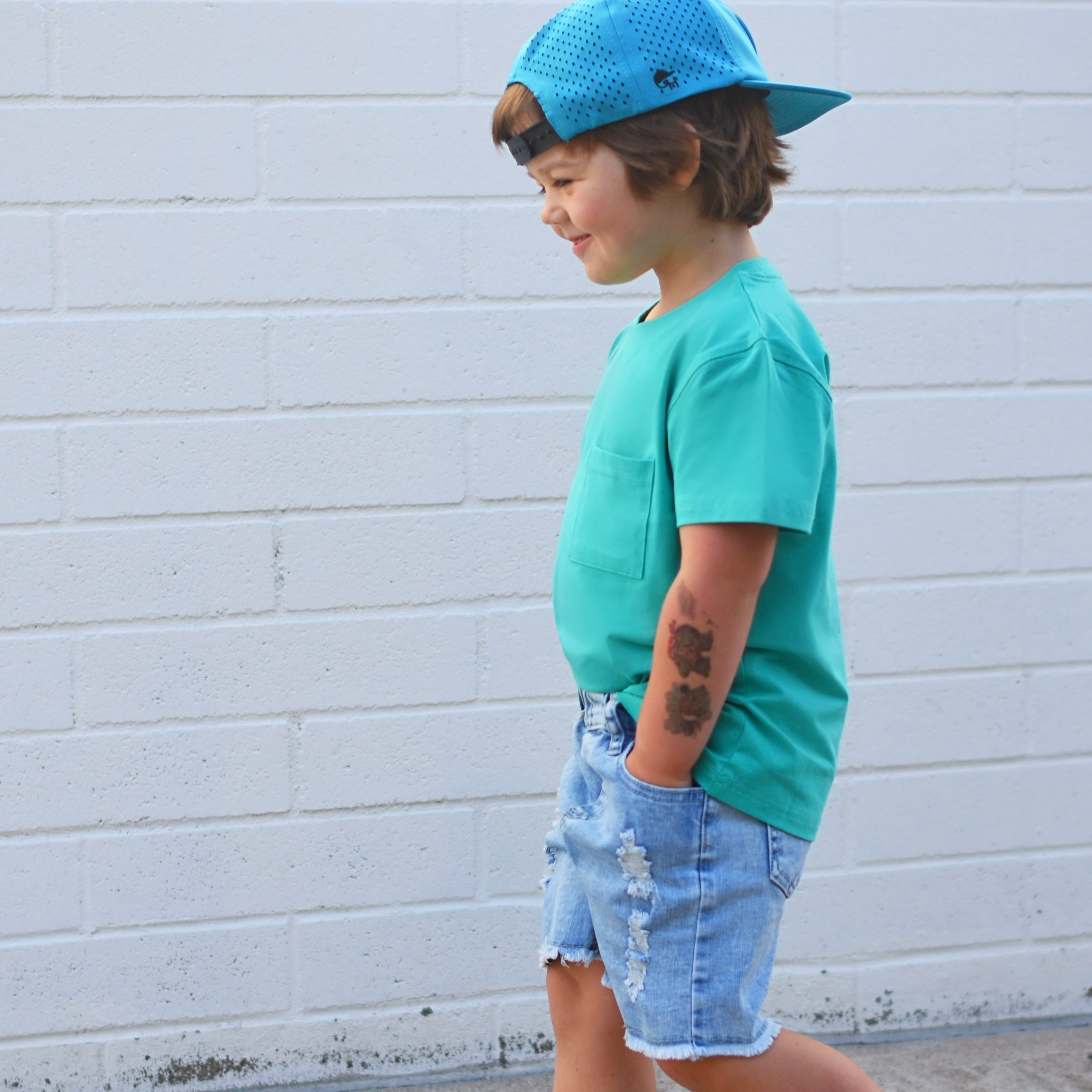 Light Wash Denim Shorts