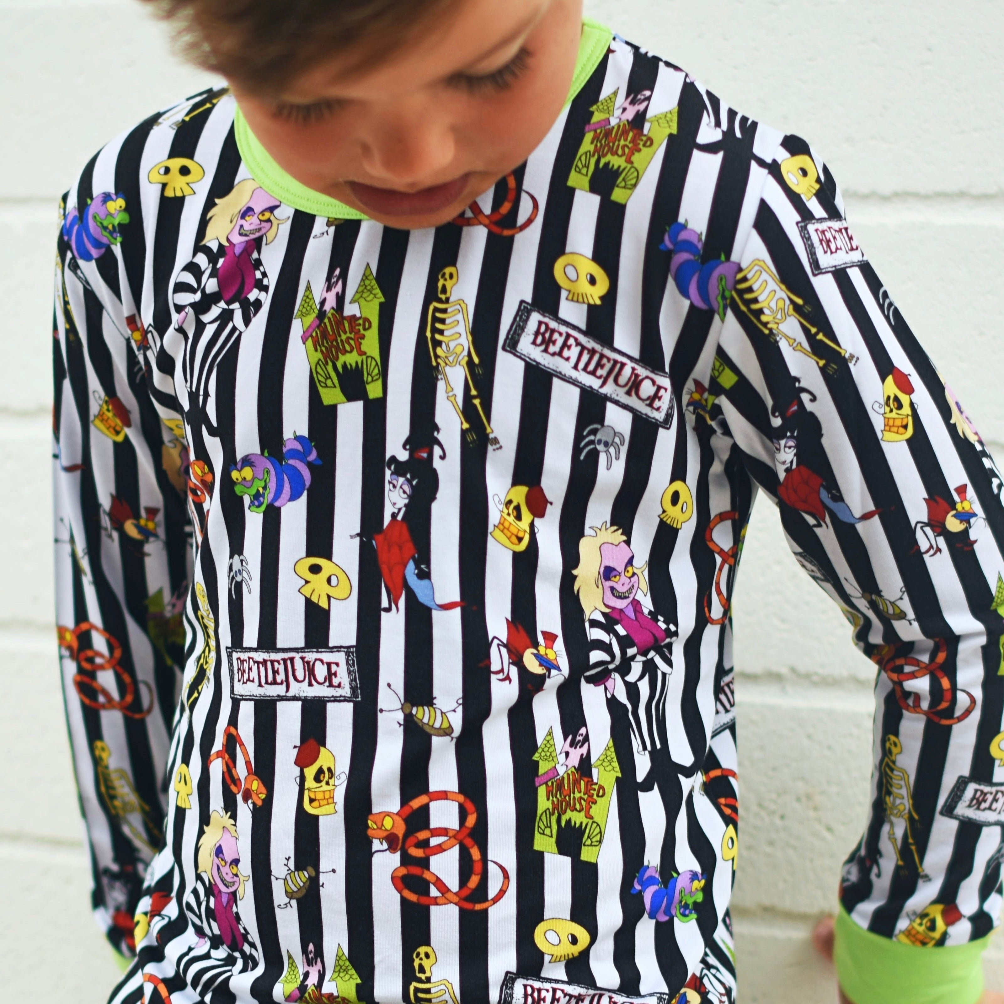 Beetlejuice Bamboo Long Sleeve Pajamas