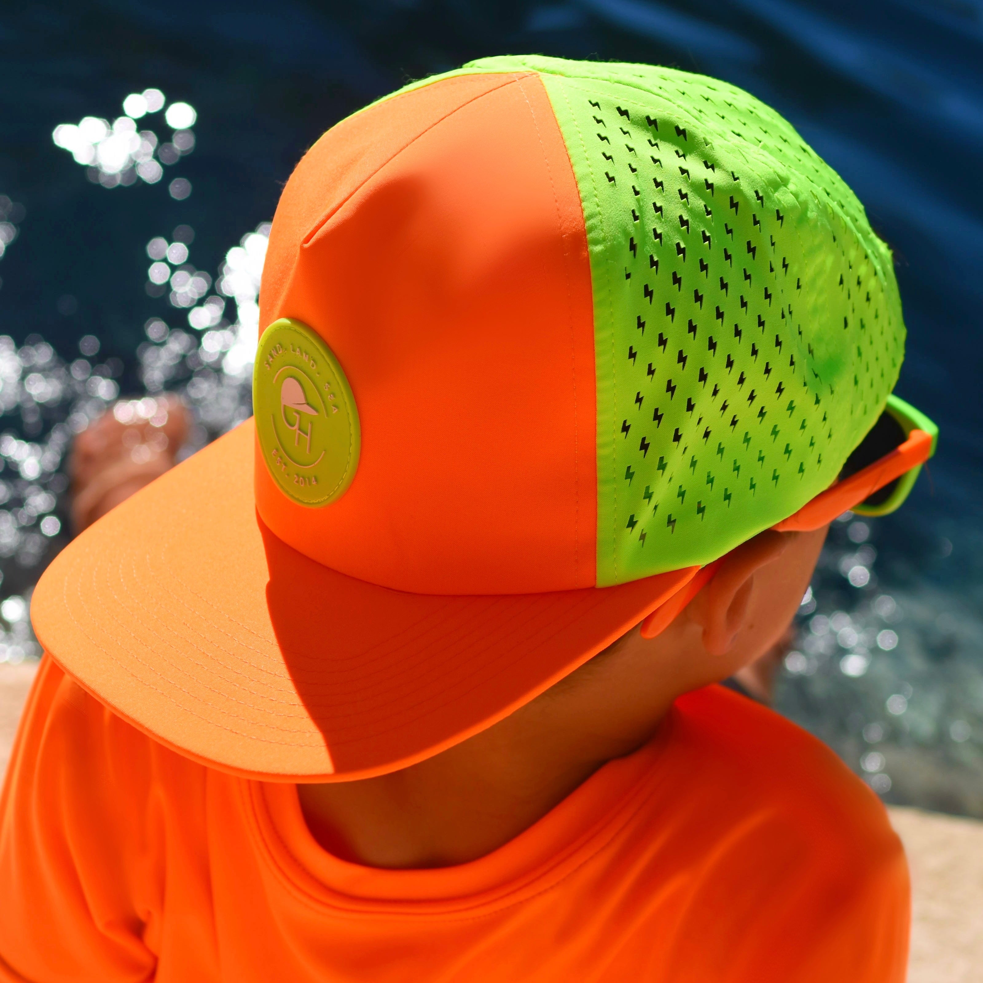 Color Block Neon Spotfast™ Active Trucker