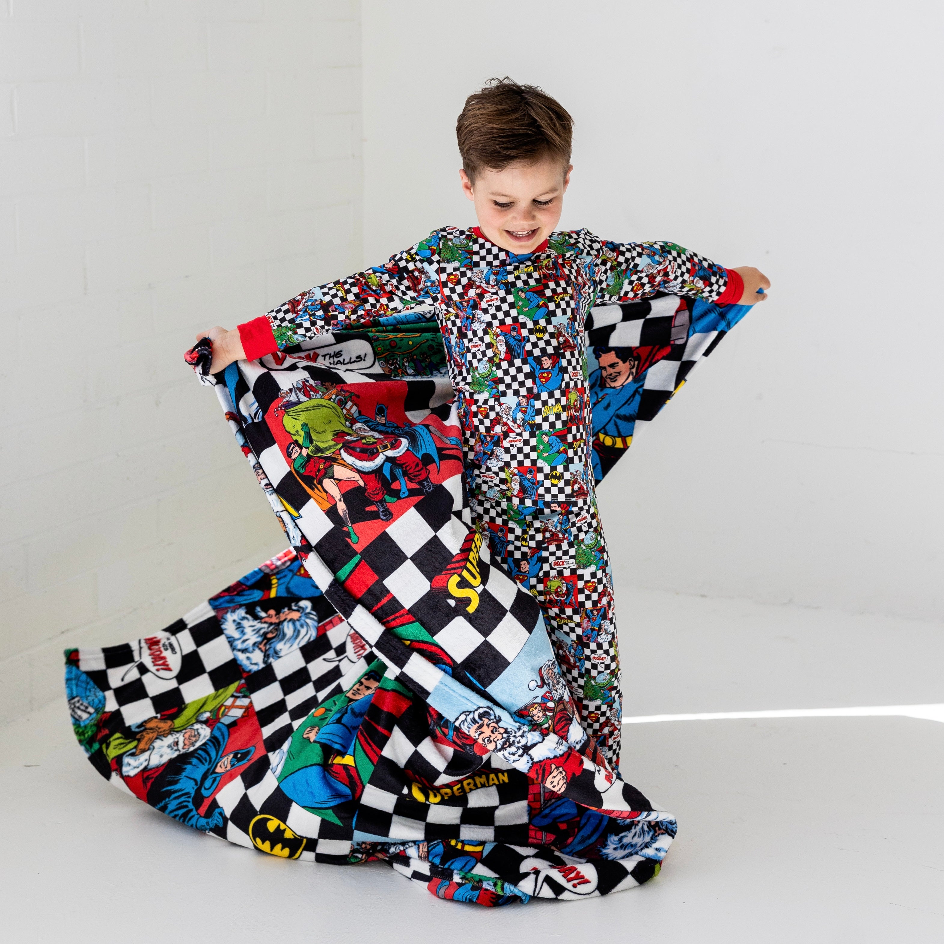 Check Justice League Holiday Bamboo Long Sleeve Pajamas