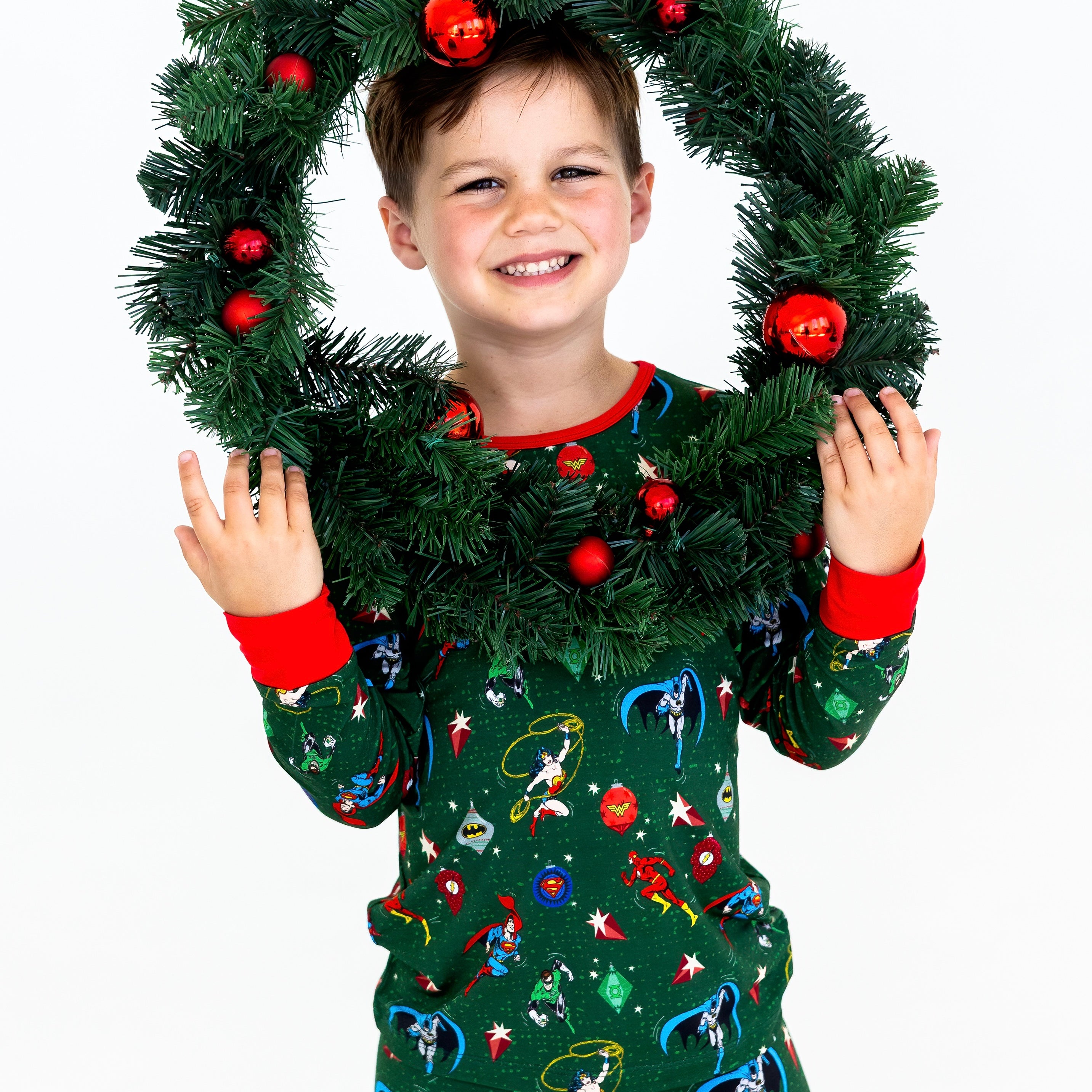 Justice League Holiday Bamboo Long Sleeve Pajamas