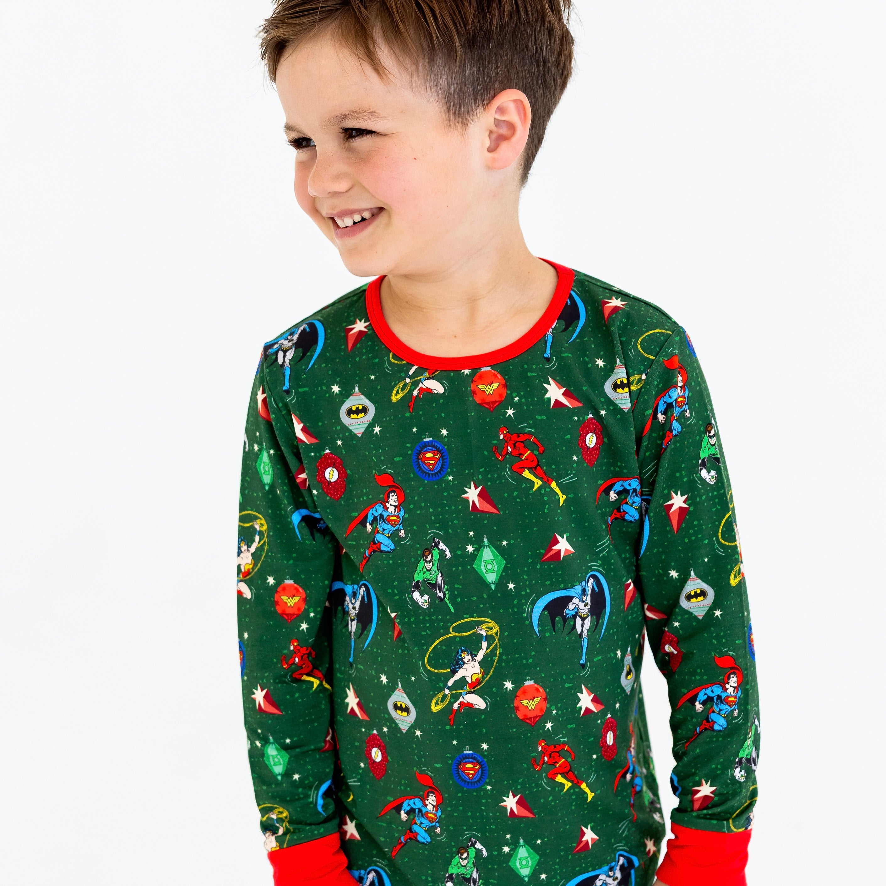 Justice League Holiday Bamboo Long Sleeve Pajamas