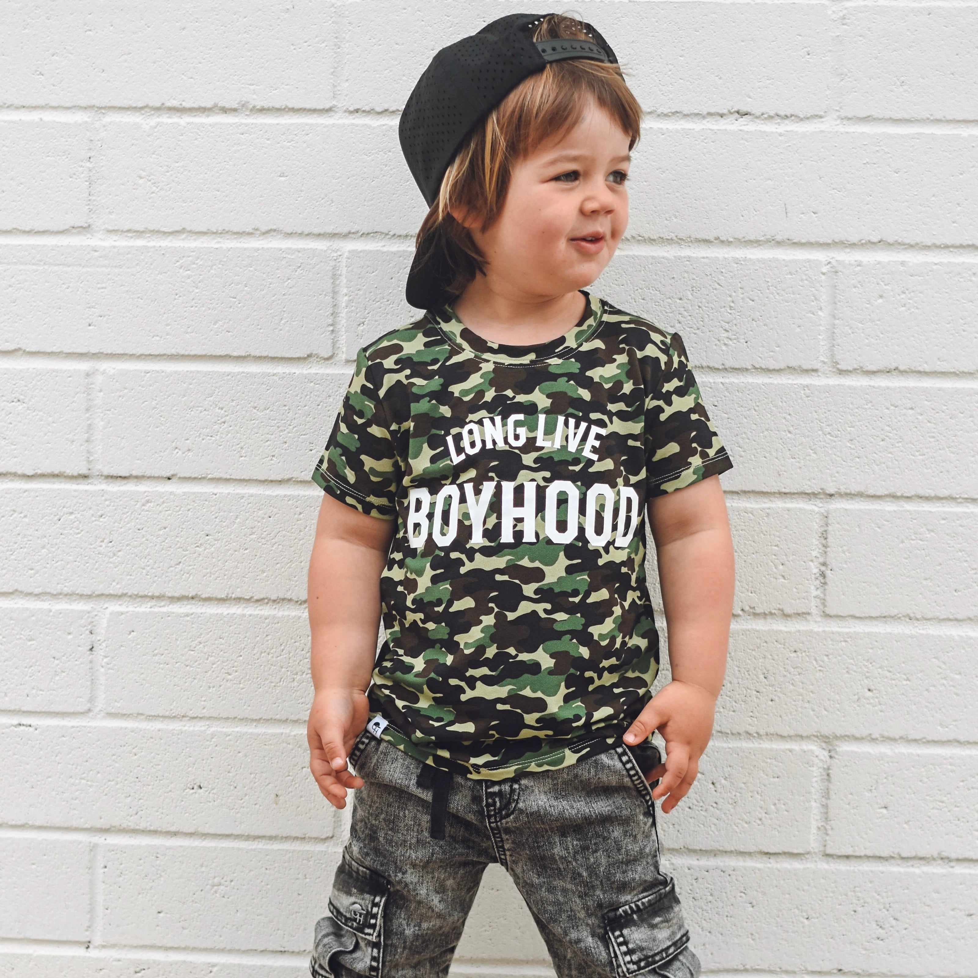 Camo Boyhood Bamboo Pocket Tee