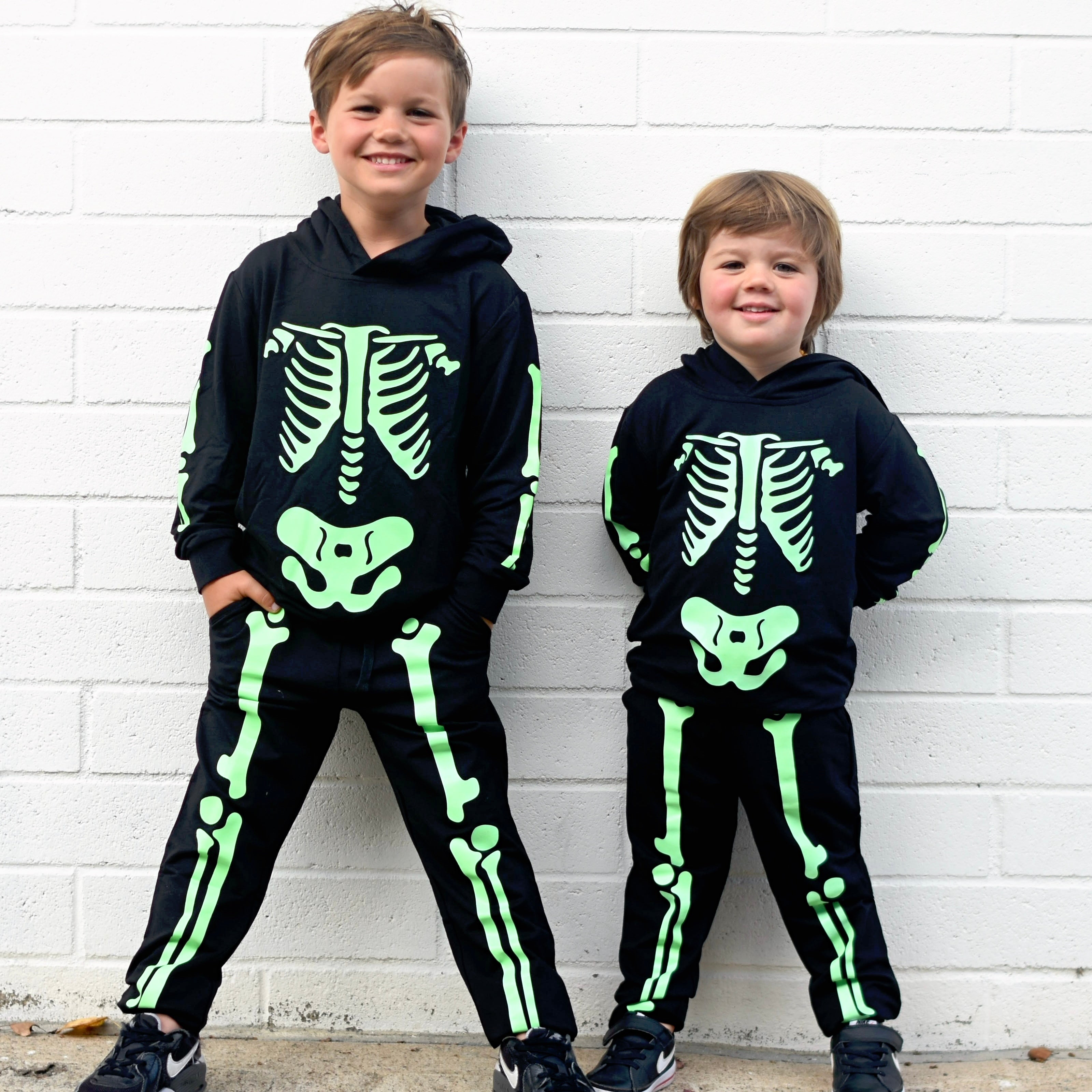 Glow in the Dark Skeleton Bamboo Hoodie Jogger