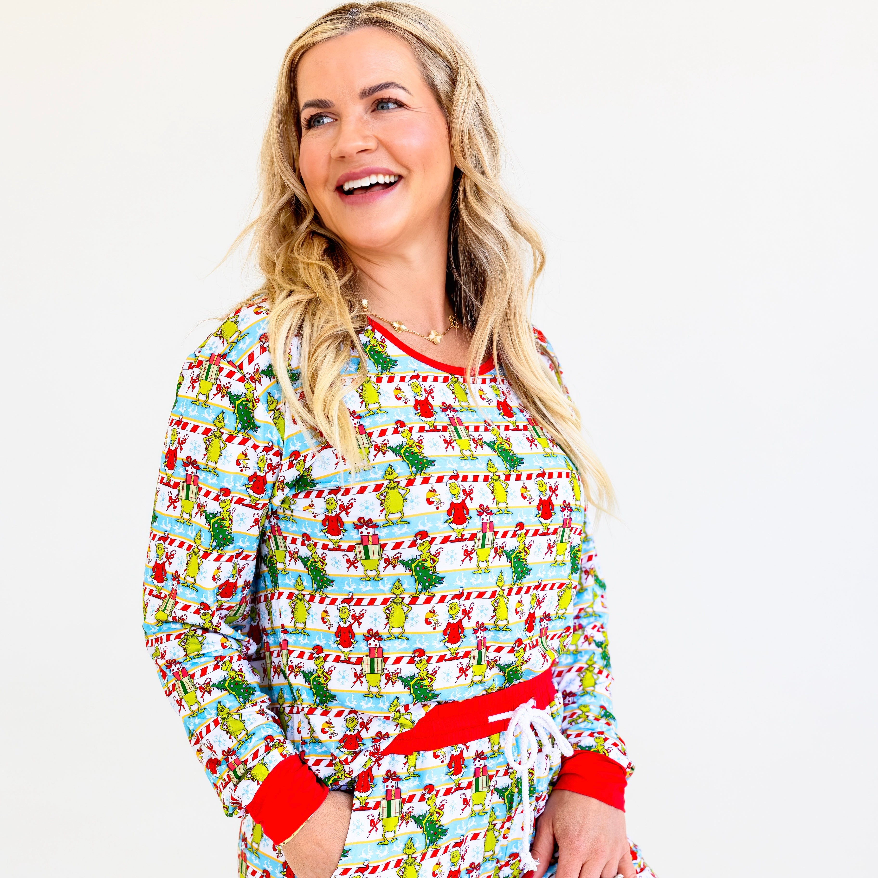 Grinch Adult Bamboo Pajamas
