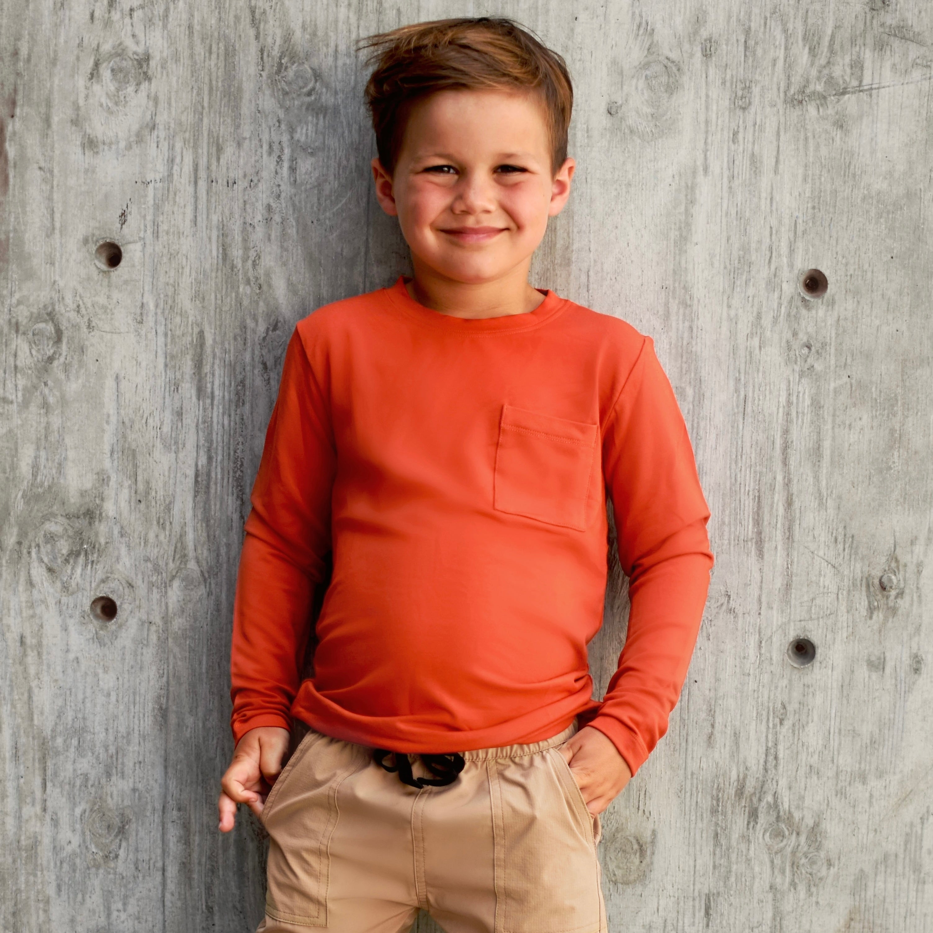 Long Sleeve Bamboo Pocket Tee