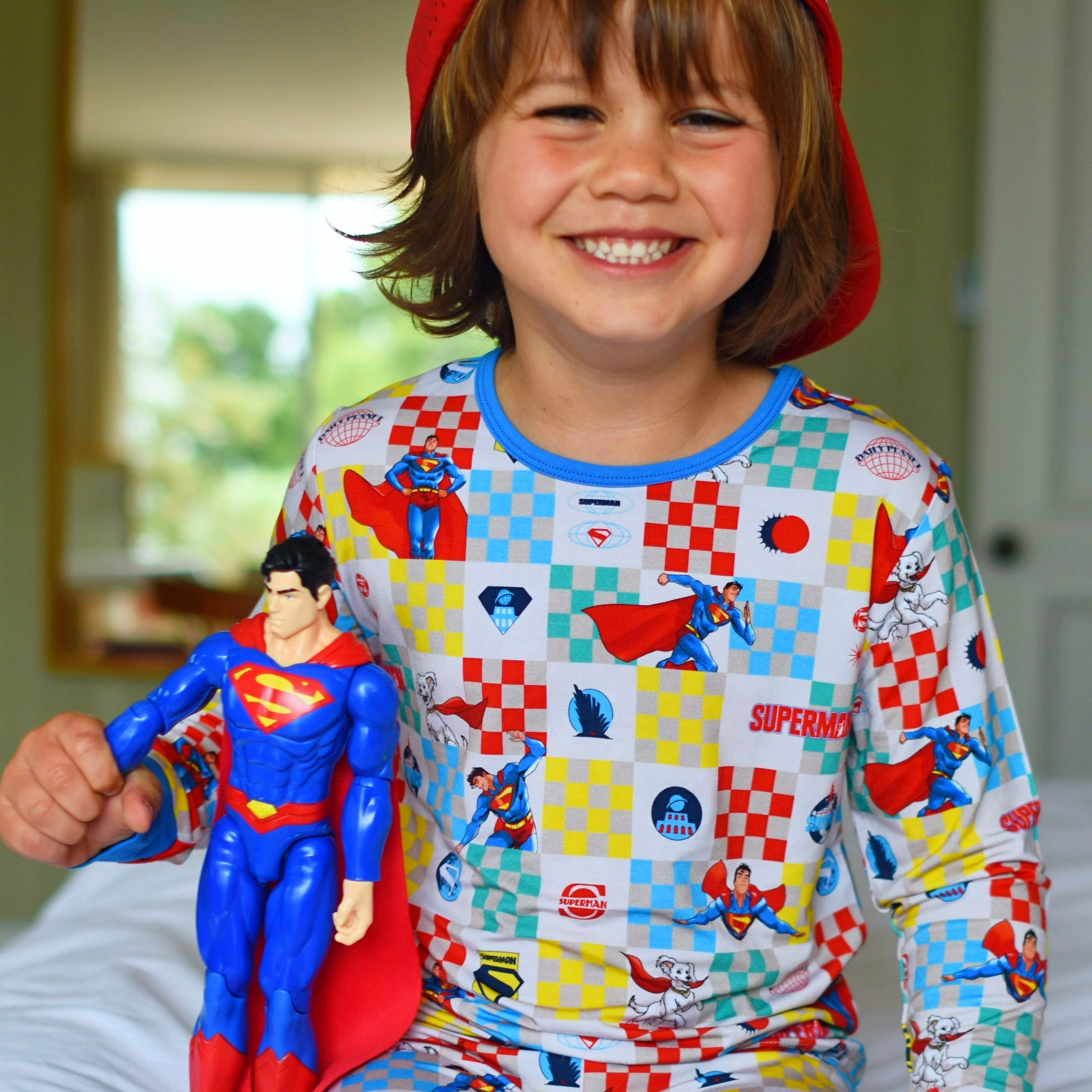 Superman Bamboo Long Sleeve Pajamas