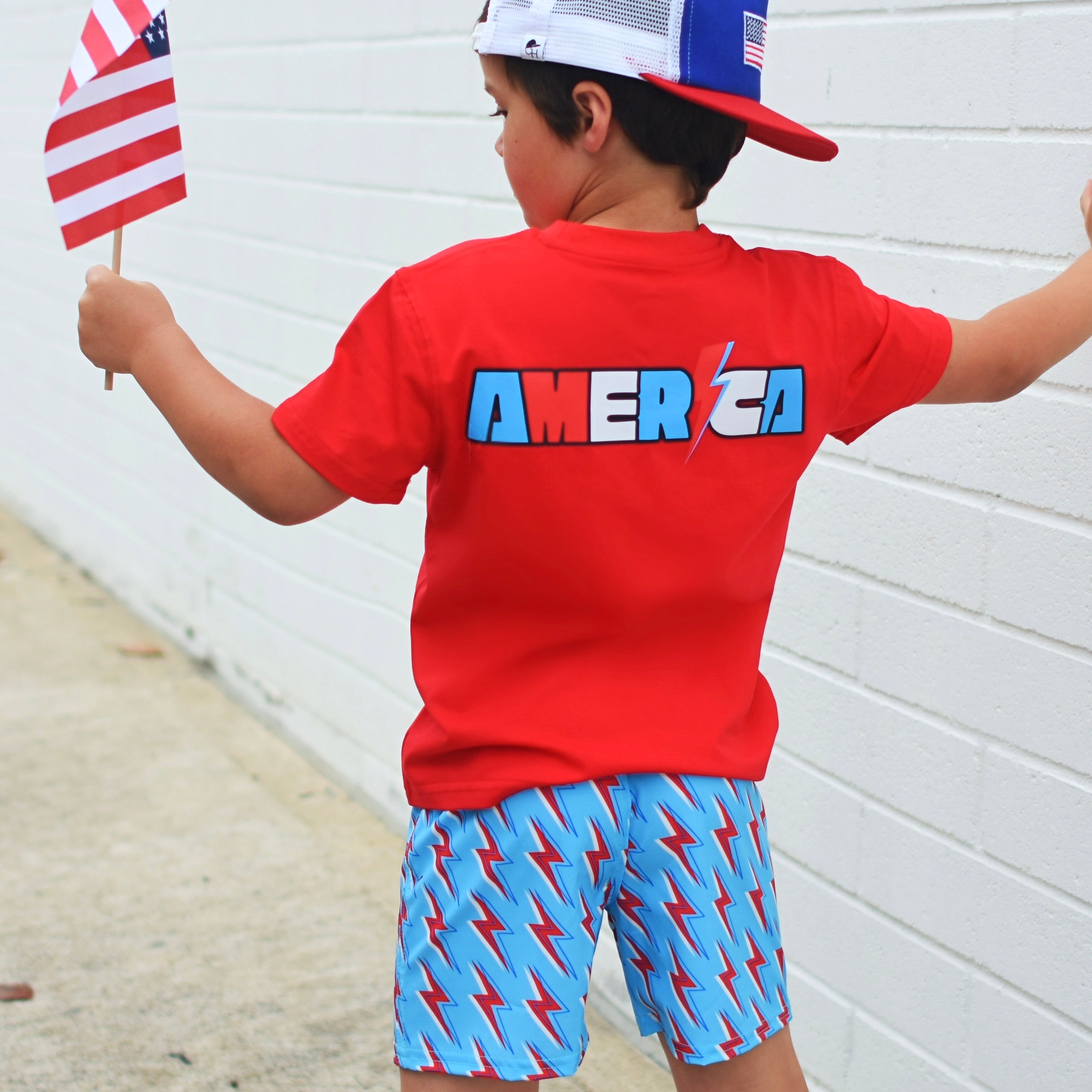 USA Bolt Hybrid Swim Shorts