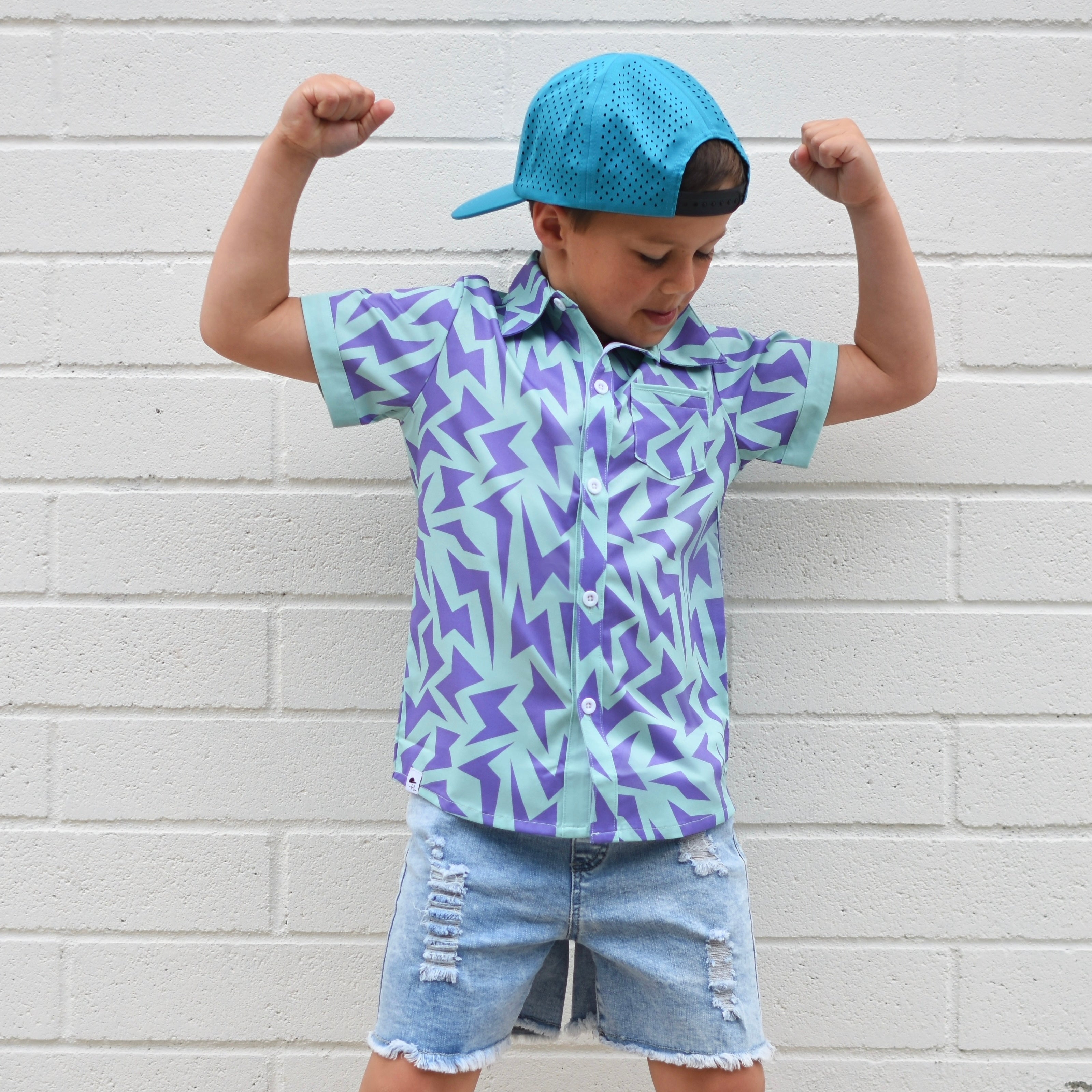 Bolt Short Sleeve Collared Tee