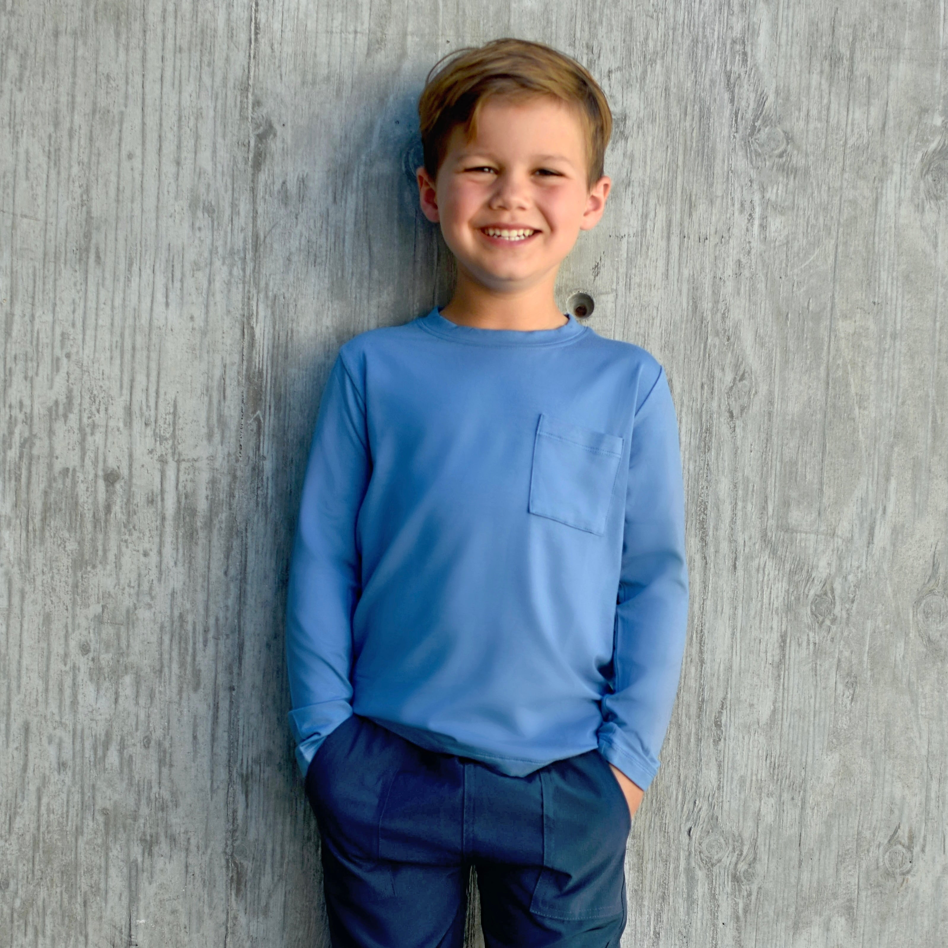 Long Sleeve Bamboo Pocket Tee