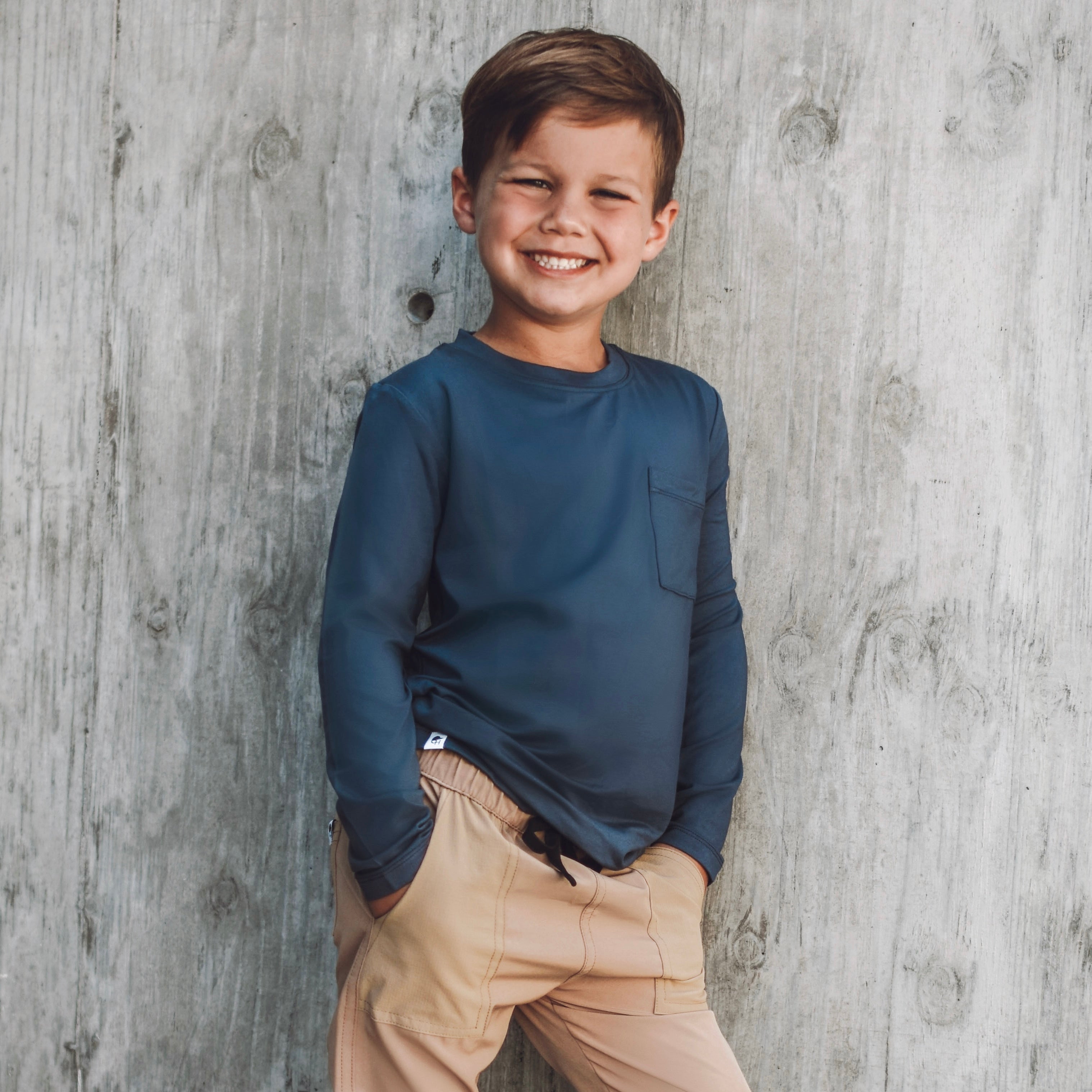 Long Sleeve Bamboo Pocket Tee