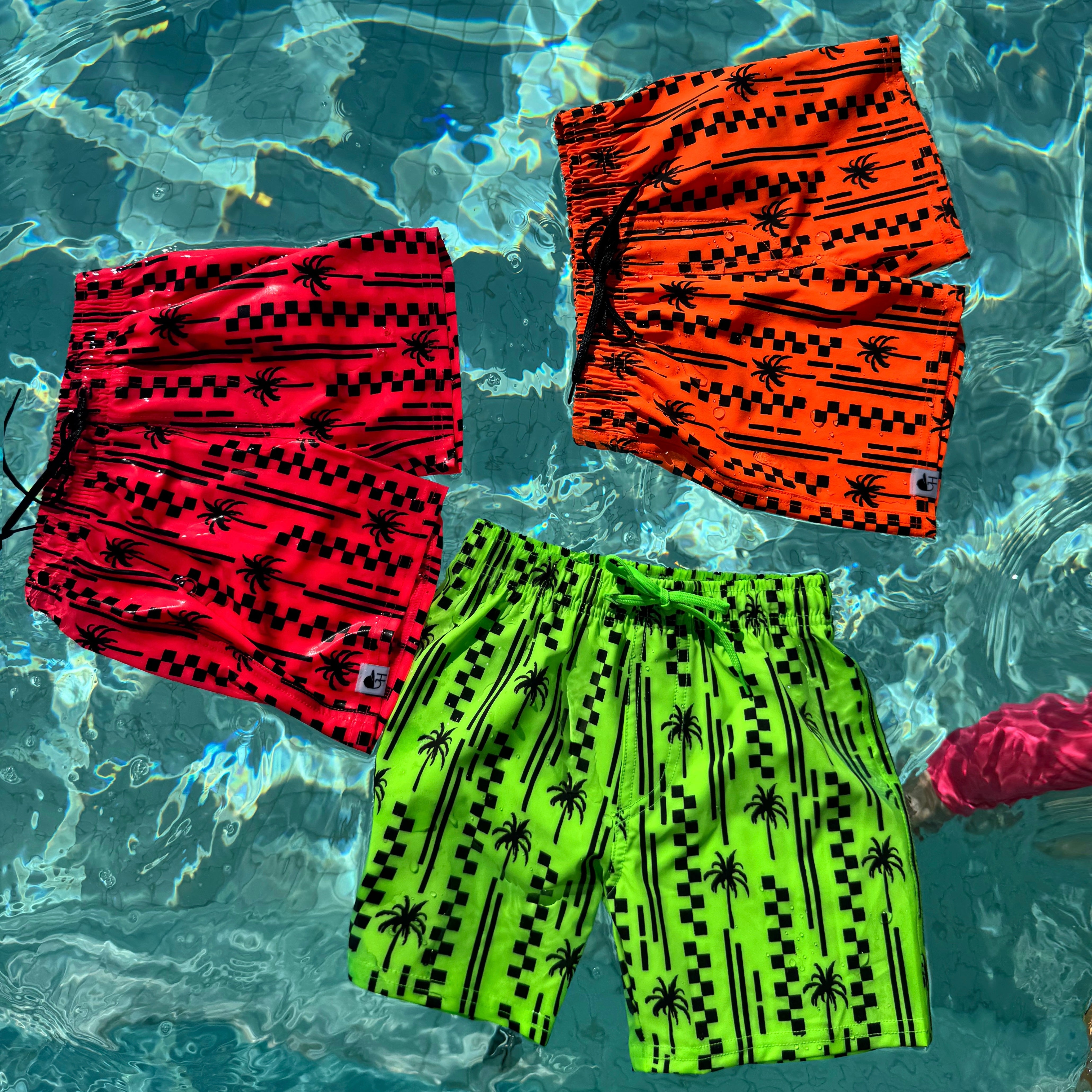 Palm Check Spotfast™ Neon Hybrid Swim Shorts