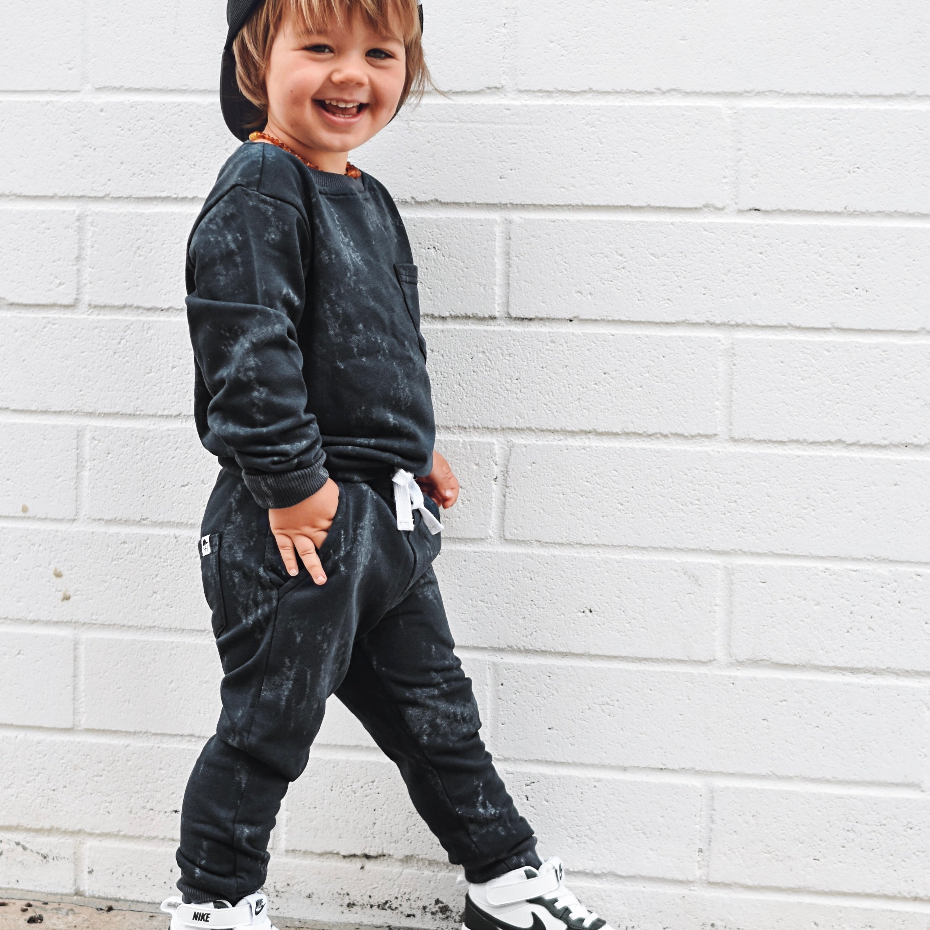 Acid Wash Long Sleeve Tee