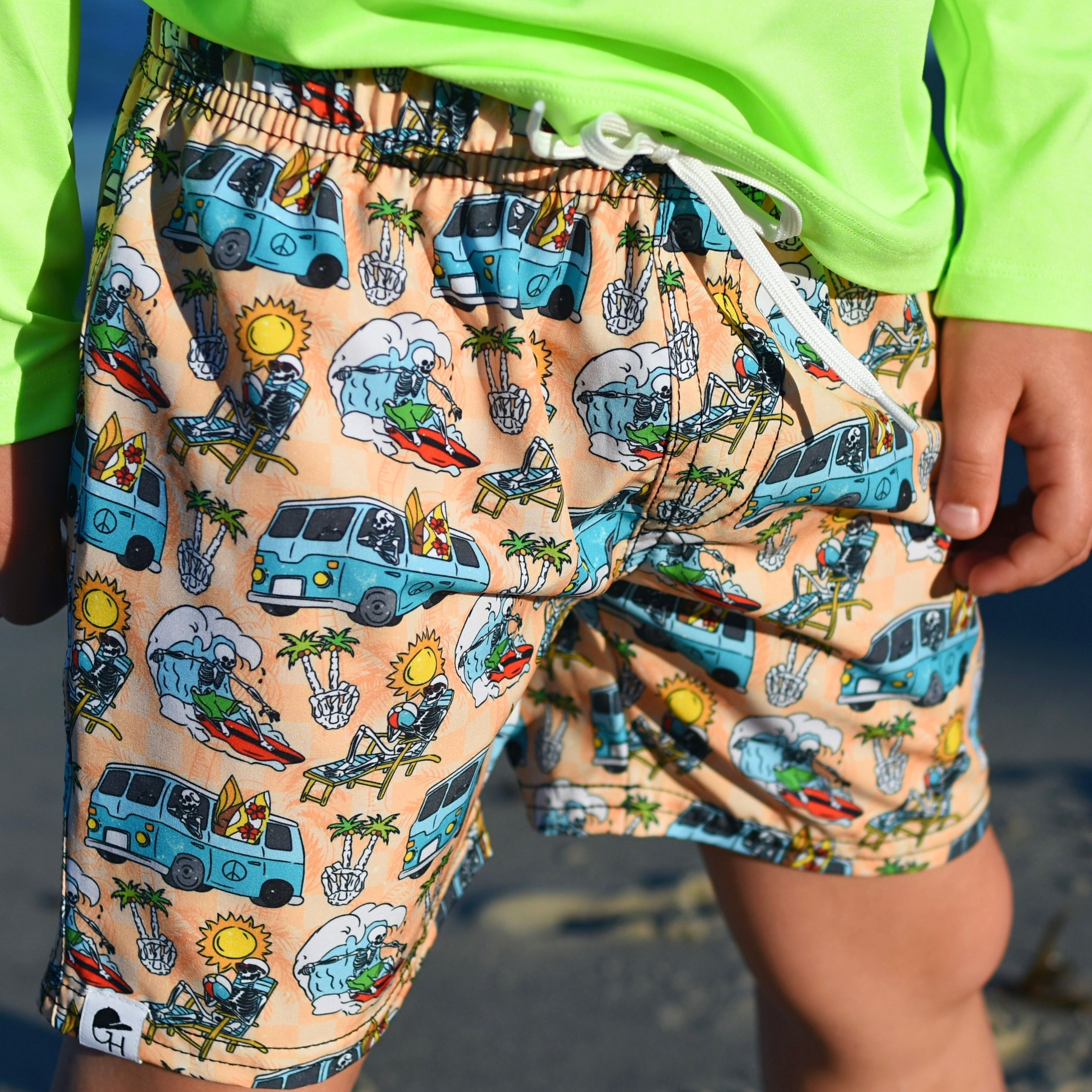 Skelly Surf Bus Hybrid Swim Shorts