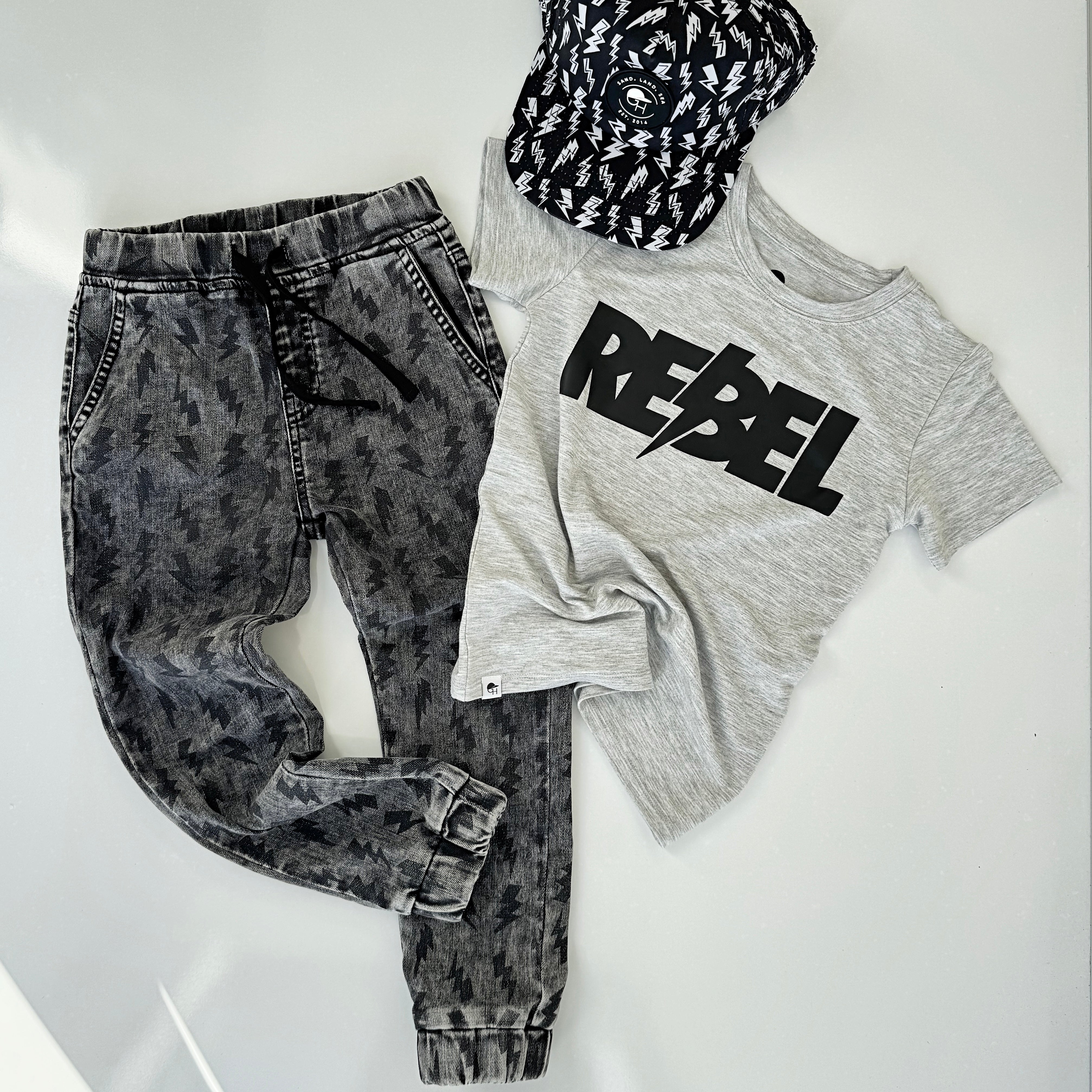 Bolt Denim Joggers