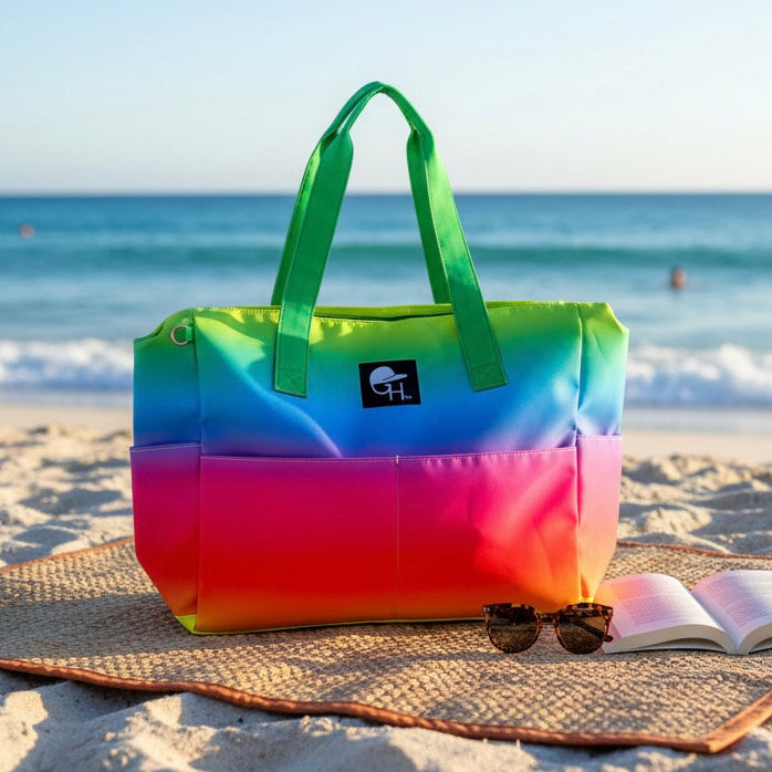 Ombré Waterproof Zip Up Carryall Bag