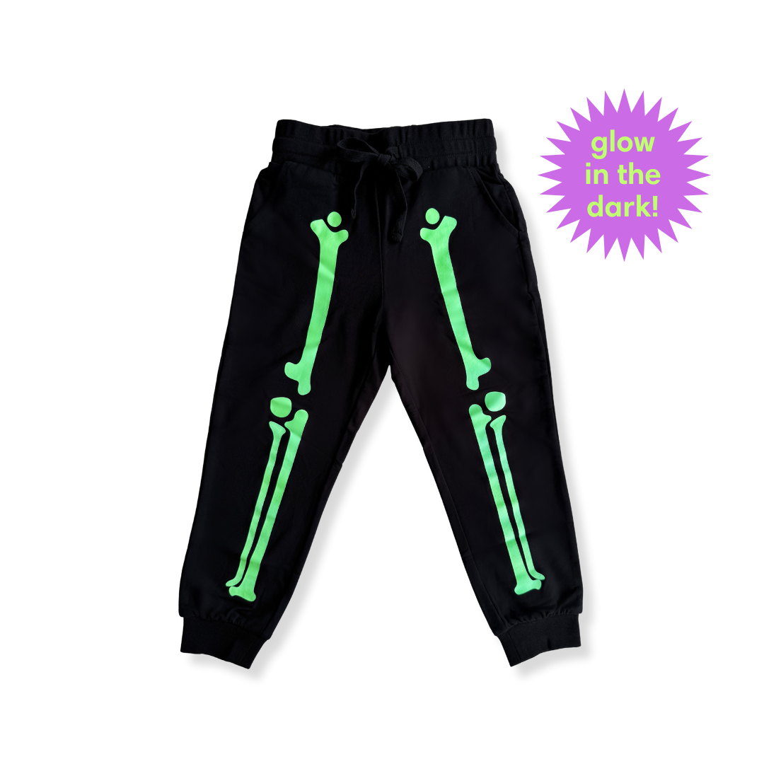 Glow in the Dark Skeleton Bamboo Hoodie Jogger