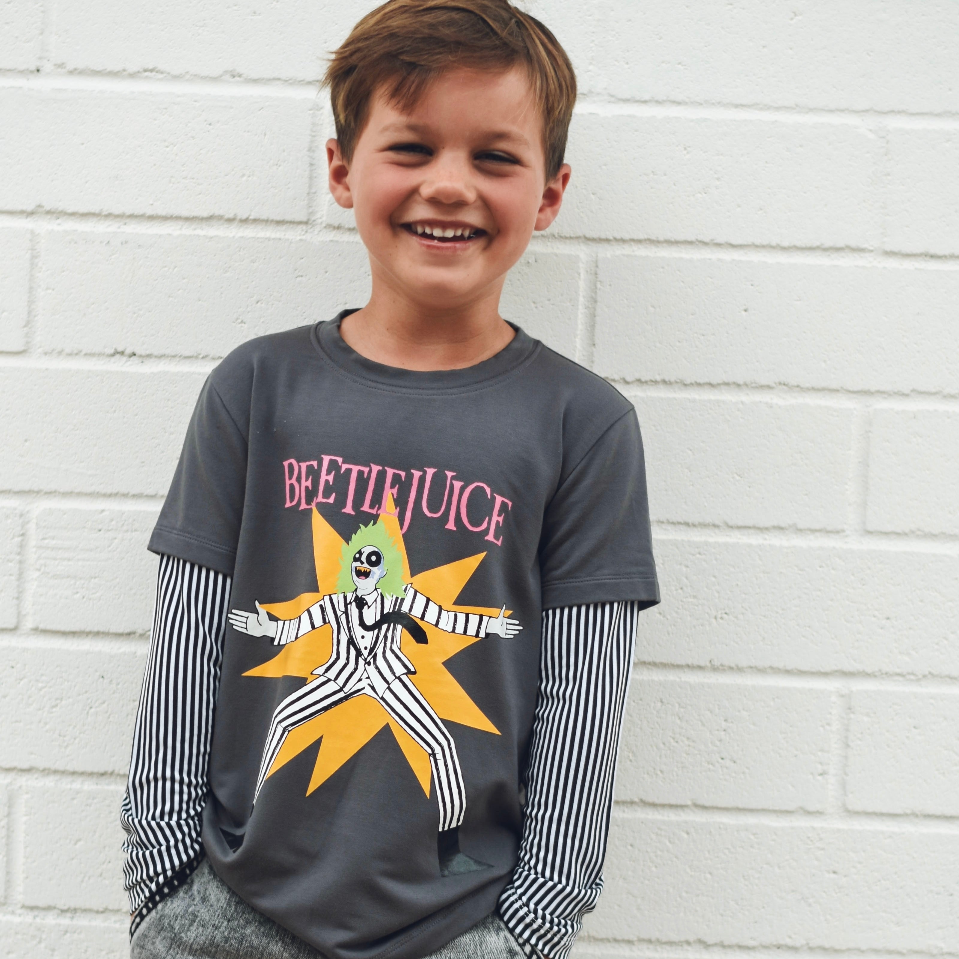 Beetlejuice Long Sleeve Bamboo Layered Tee