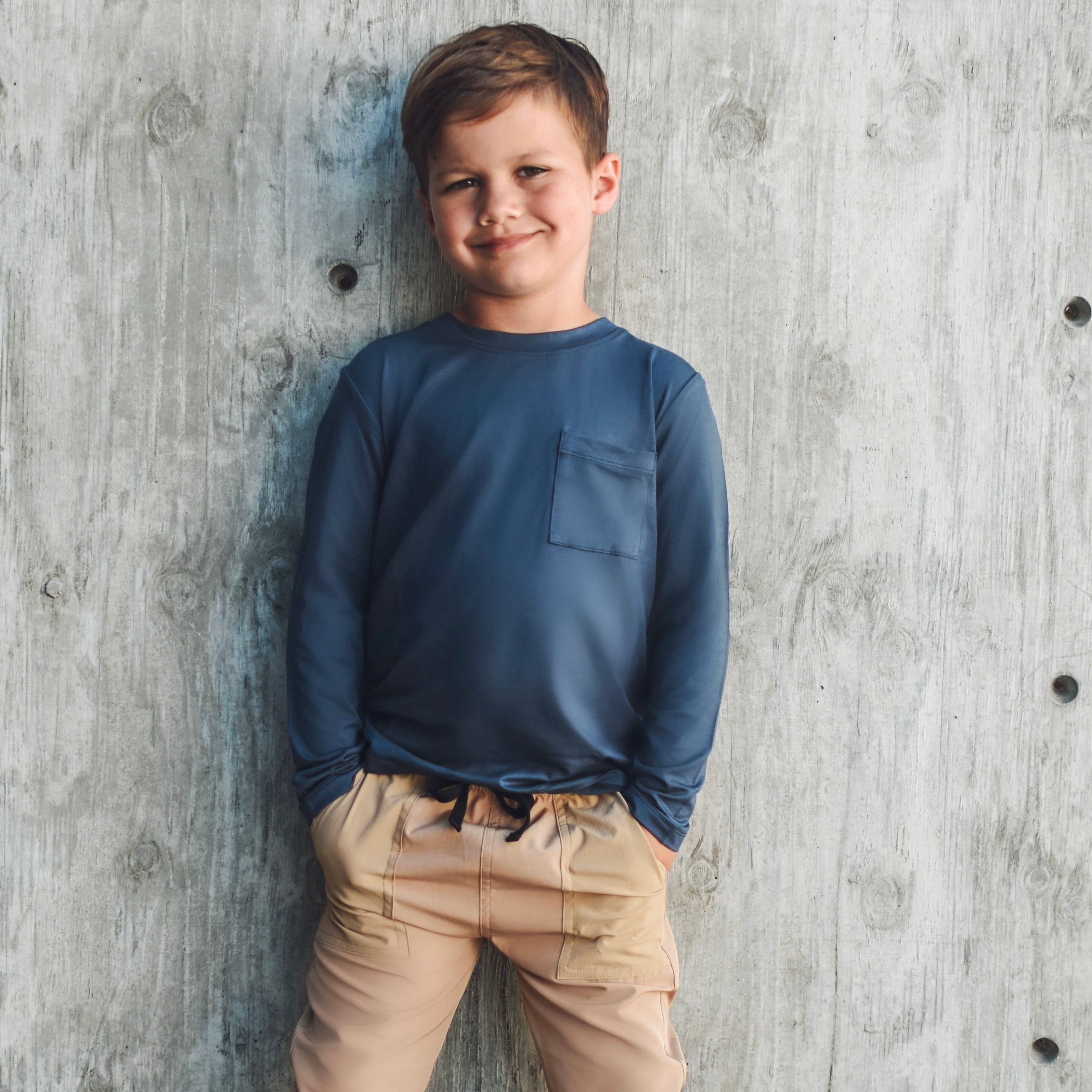 Long Sleeve Bamboo Pocket Tee