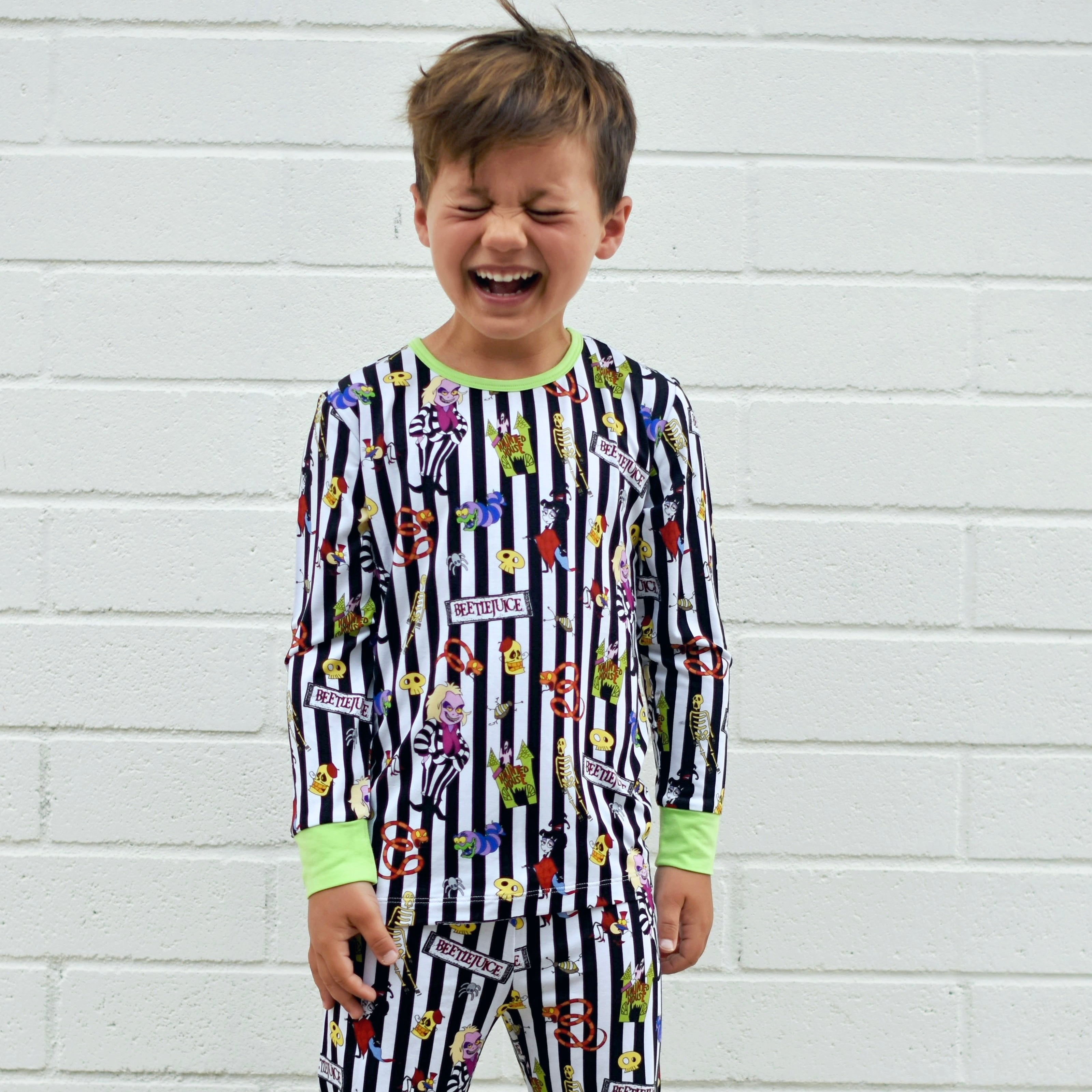 Beetlejuice Bamboo Long Sleeve Pajamas