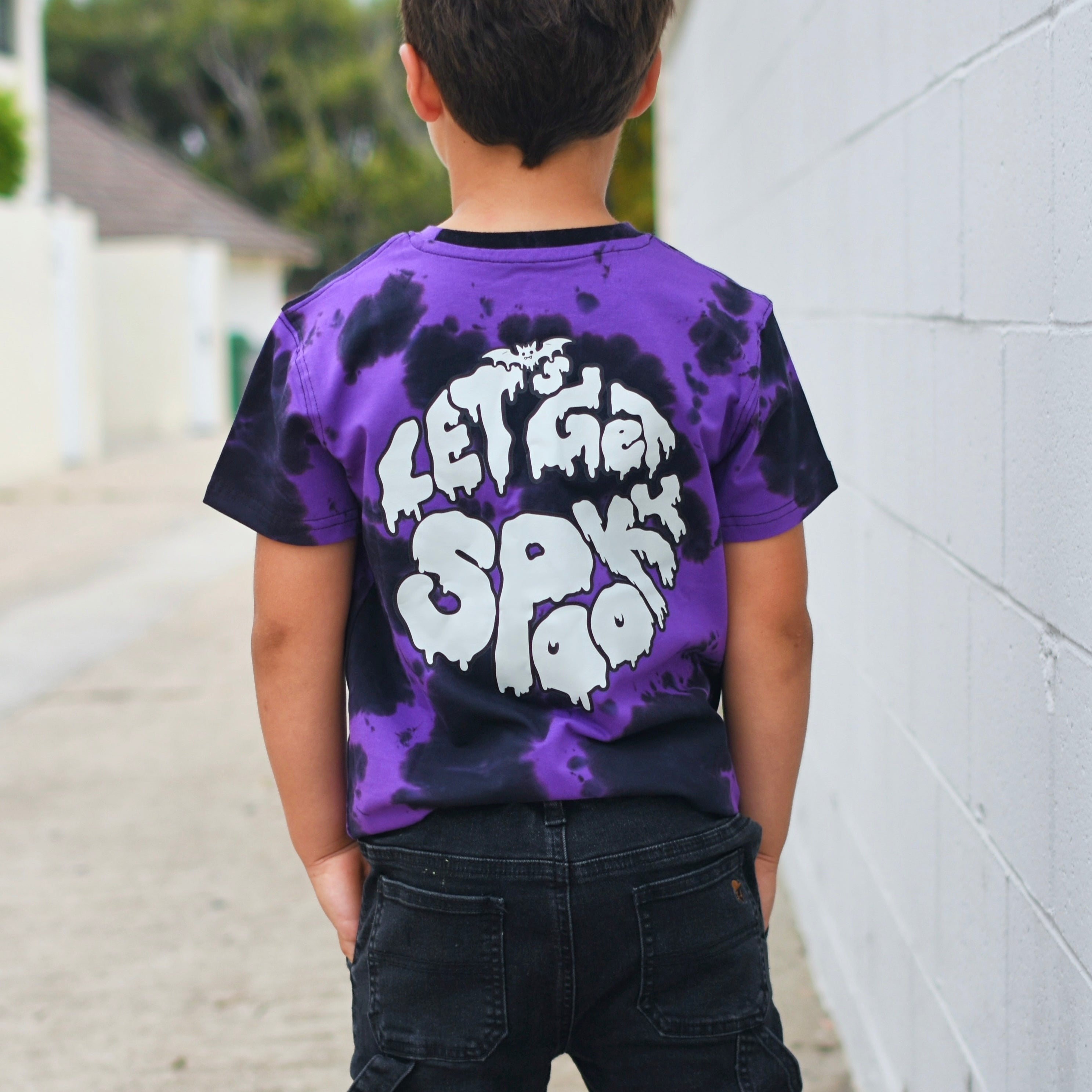Halloween Acid Wash Cotton Tee