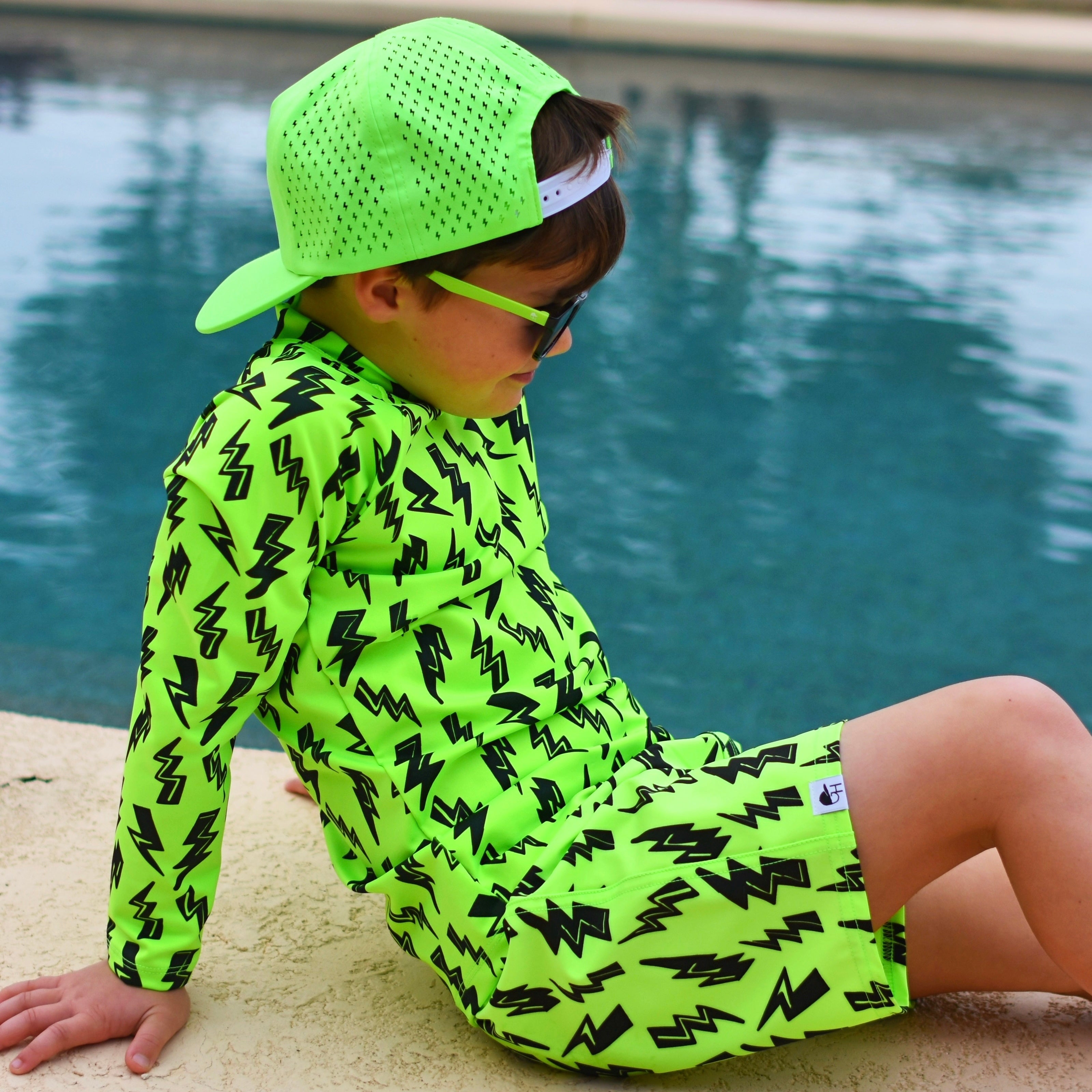 Neon Bolts Spotfast™ Rash Guard