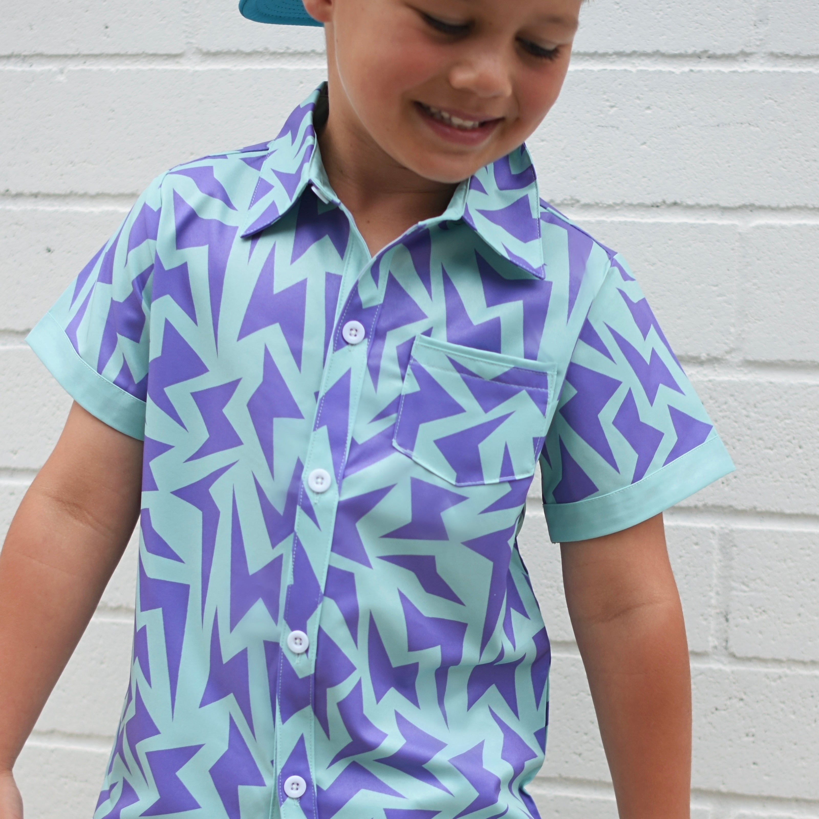Bolt Short Sleeve Collared Tee