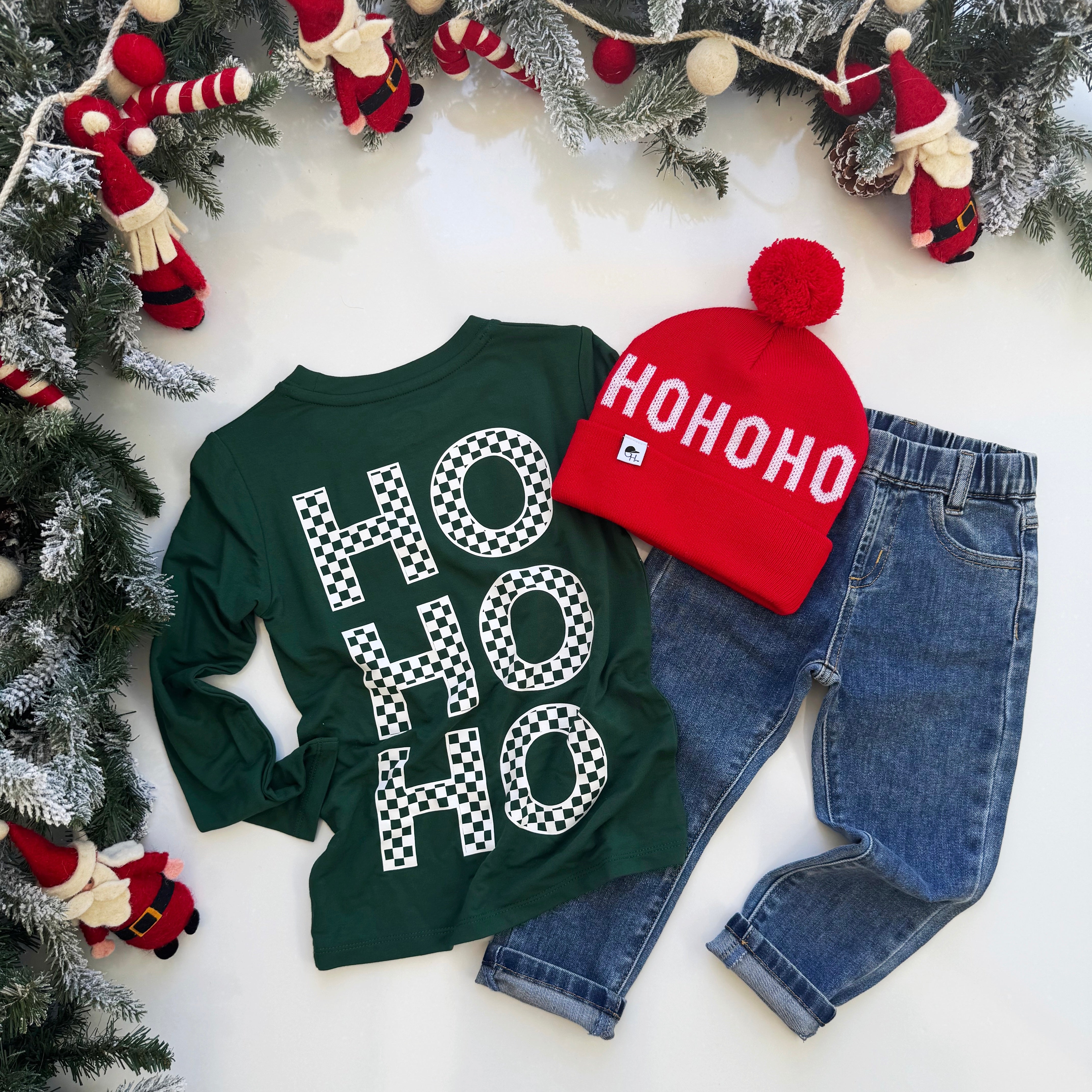 HoHoHo Long Sleeve Bamboo Tee