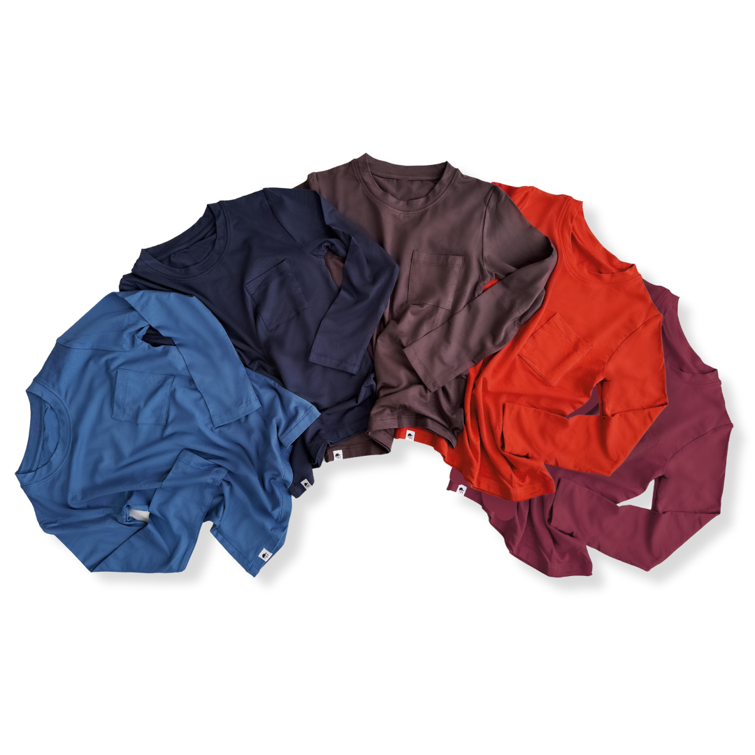 Long Sleeve Bamboo Pocket Tee