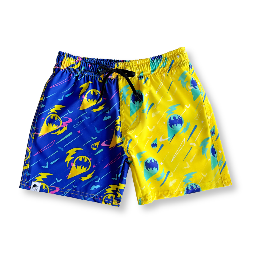 Batman Signal Colorblock Hybrid Swim Shorts
