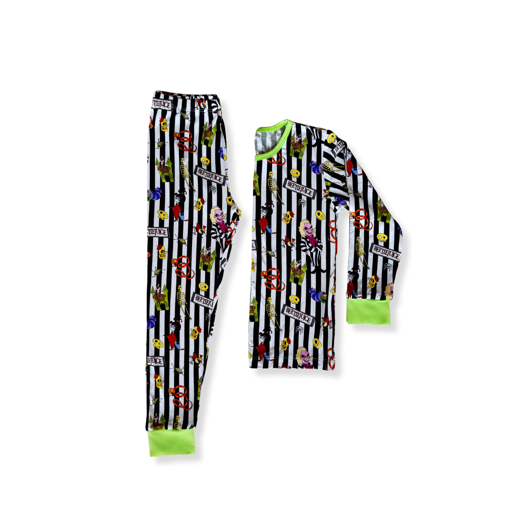 Beetlejuice Bamboo Long Sleeve Pajamas