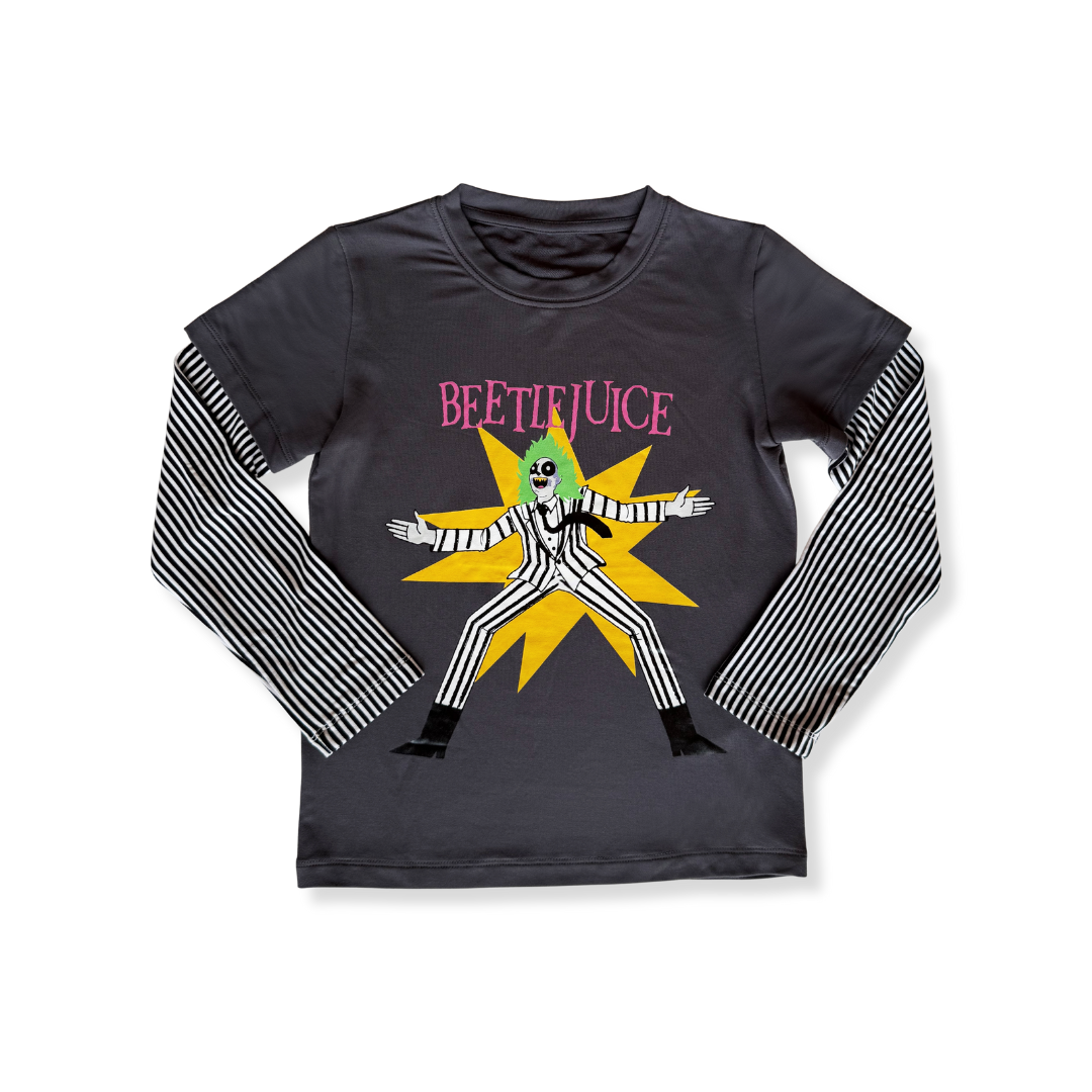 Beetlejuice Long Sleeve Bamboo Layered Tee