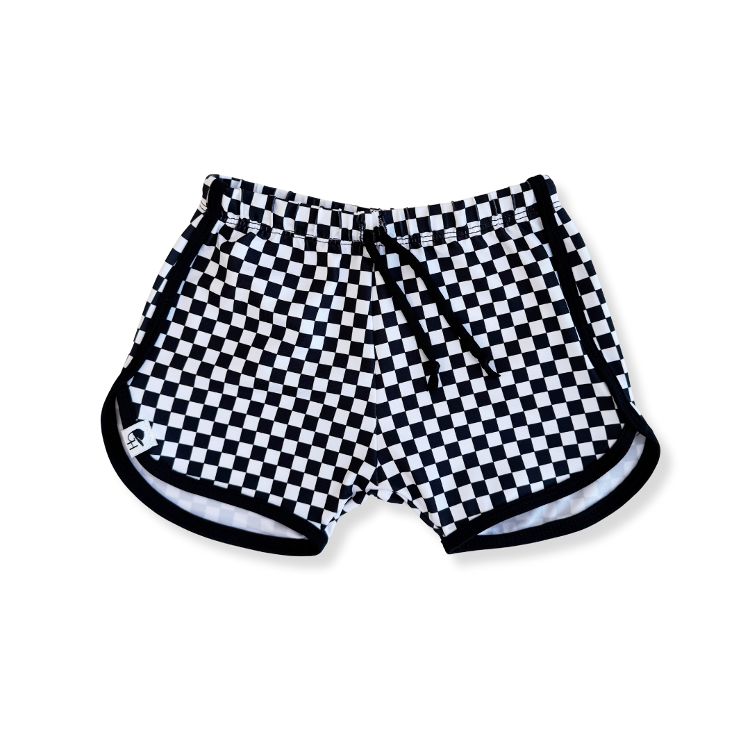 Check Track Swim Shorts