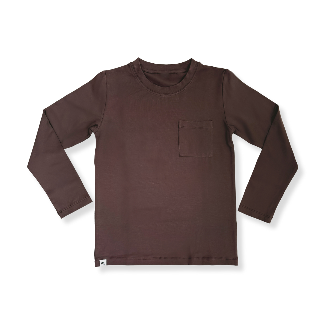 Long Sleeve Bamboo Pocket Tee