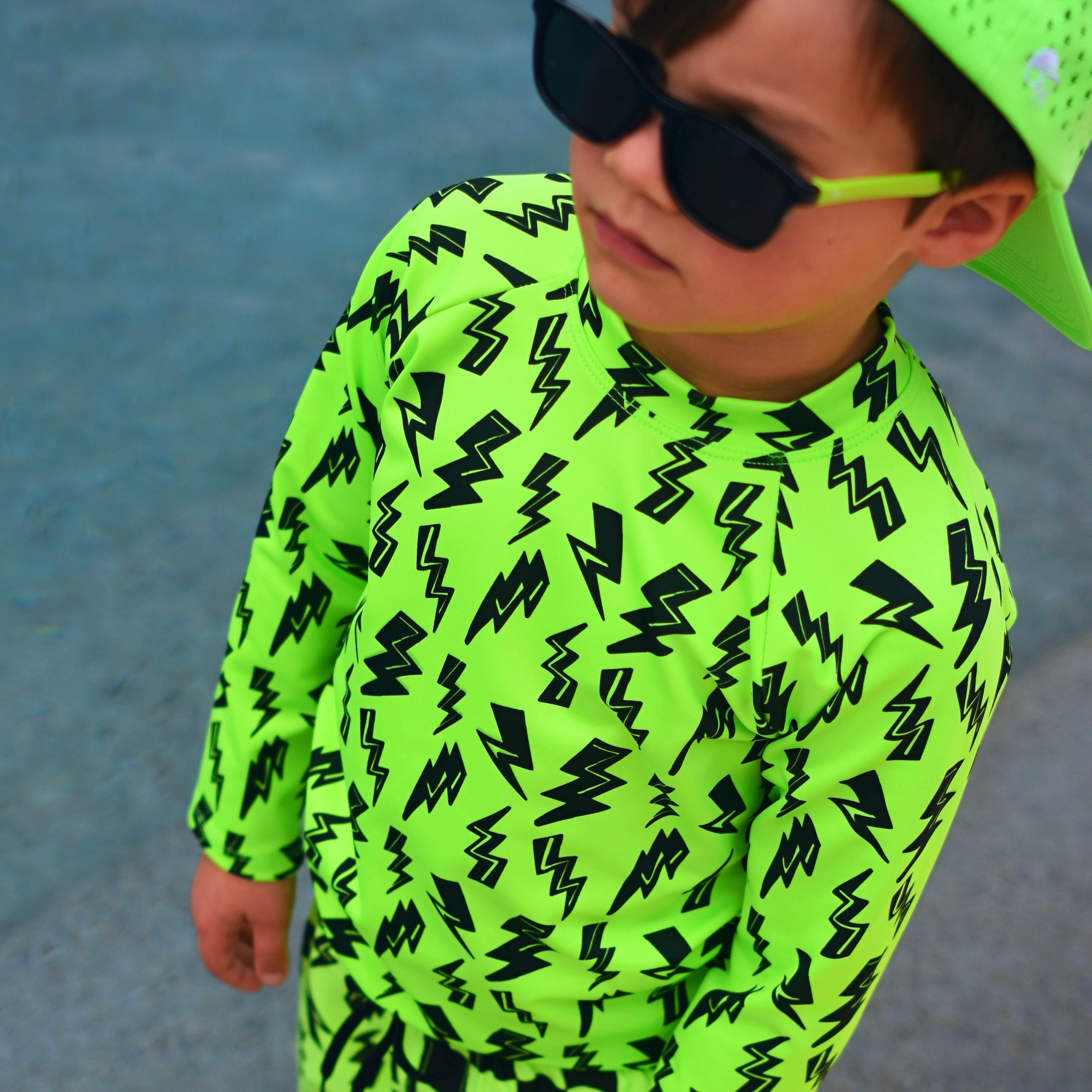 Neon Bolts Spotfast™ Rash Guard