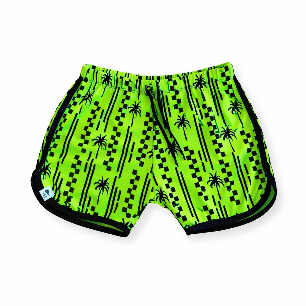 Palm Check Neon Spotfast™ Track Swim Shorts
