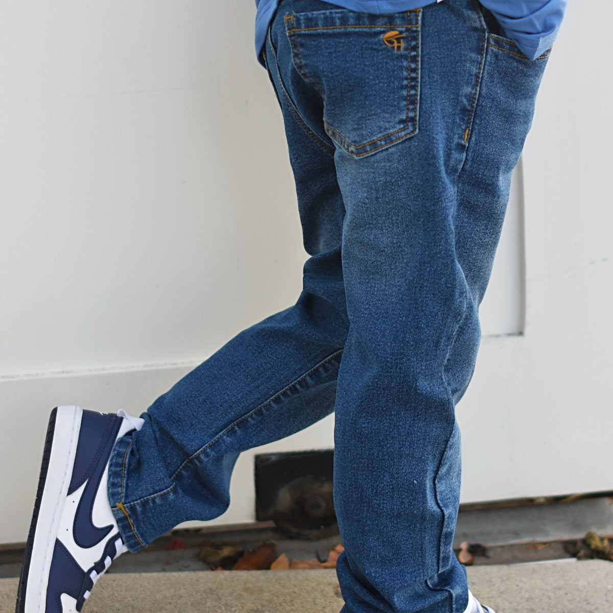 Blue Relaxed Denim Jeans