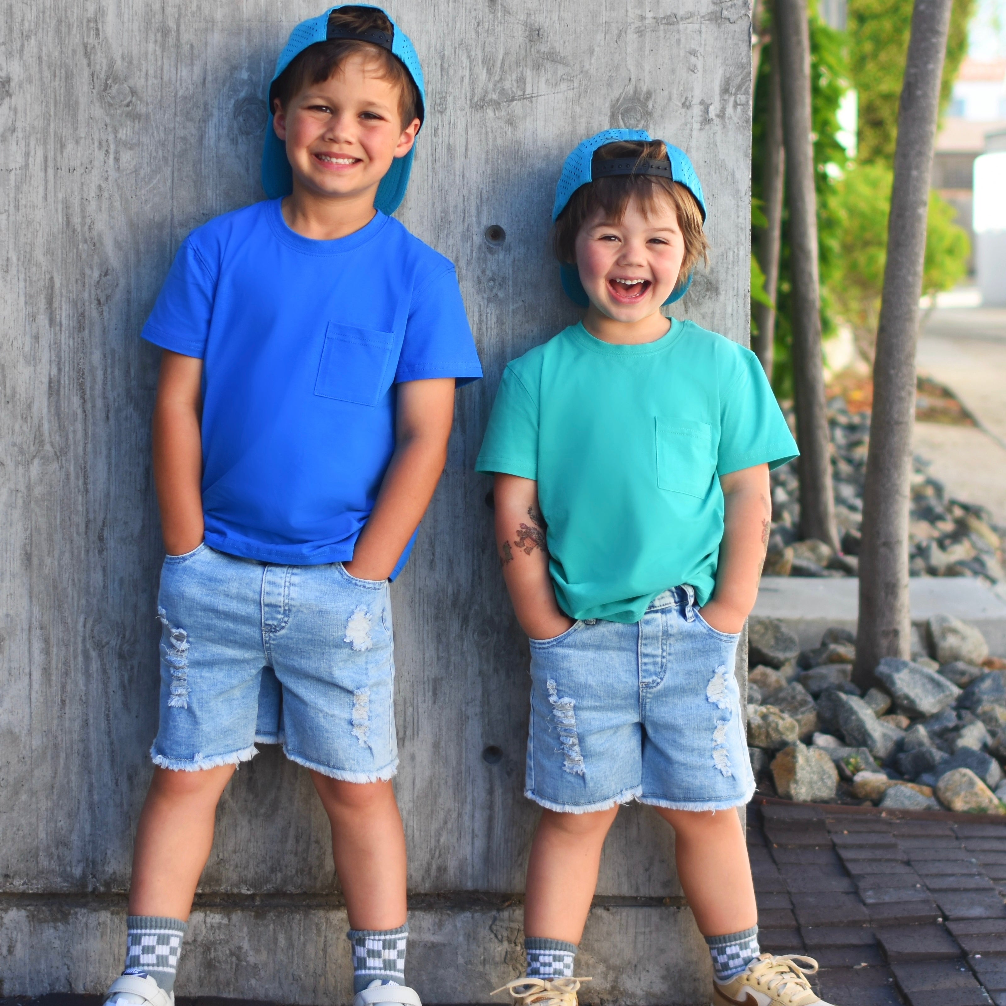 Light Wash Denim Shorts