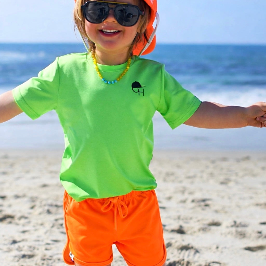 Neon Spotfast™ Sun Protection SS Swim Shirt