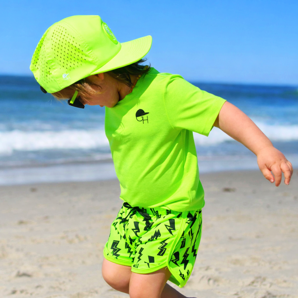 Neon Spotfast™ Bolt Track Swim Shorts