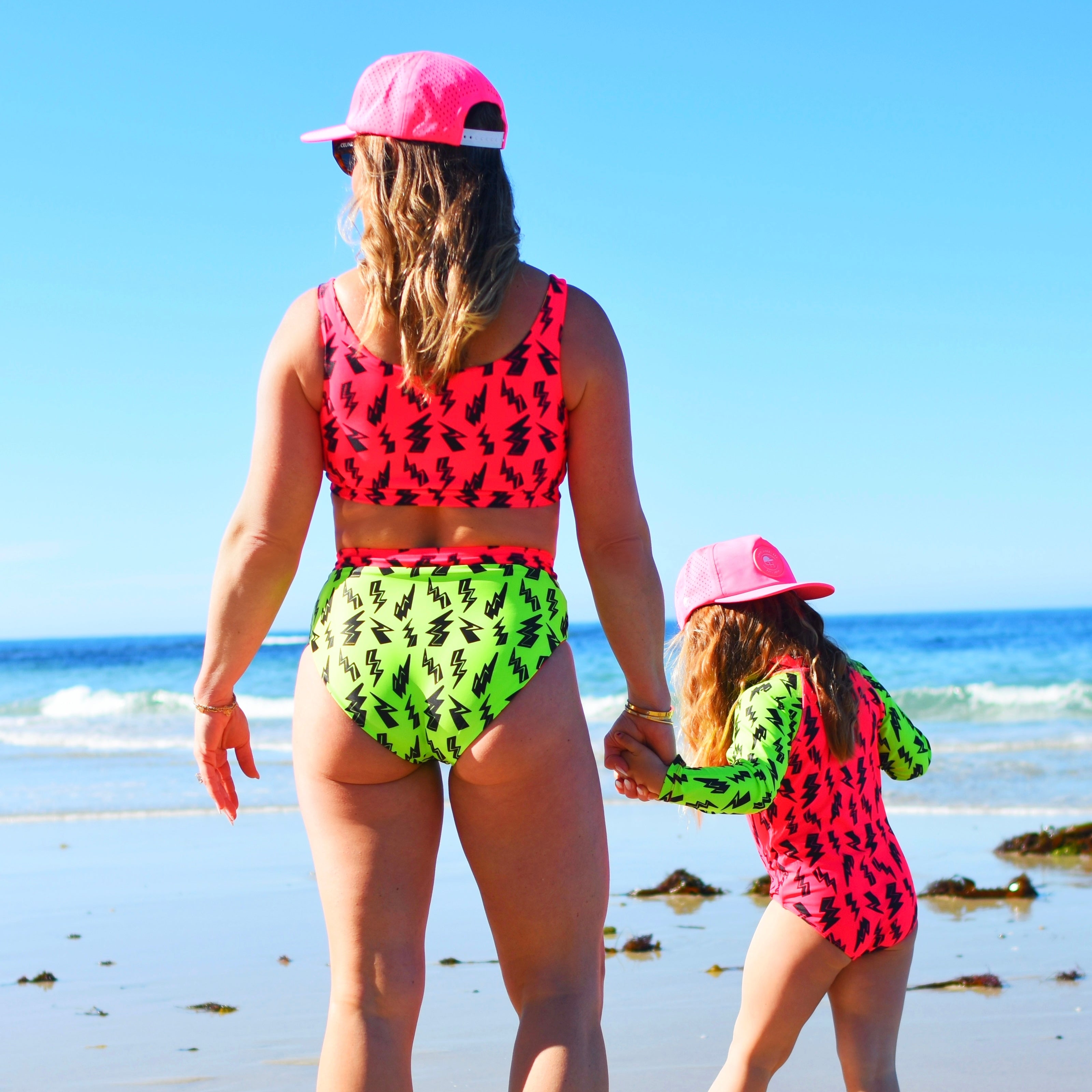 Women’s Reversible Bolt 2-piece Swim Suit